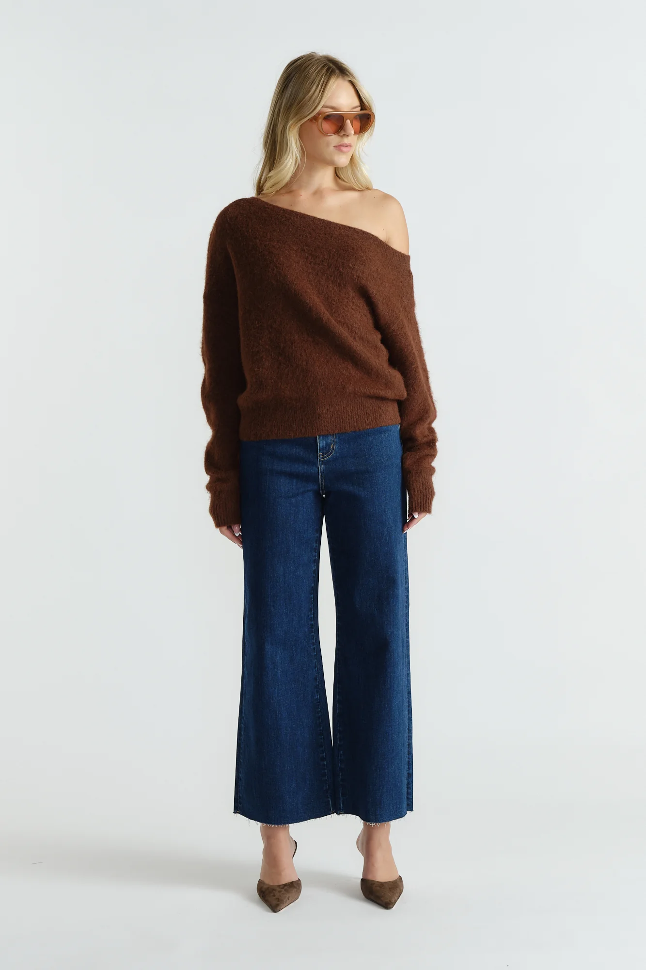 Abigail Tipped Shoulder Knit