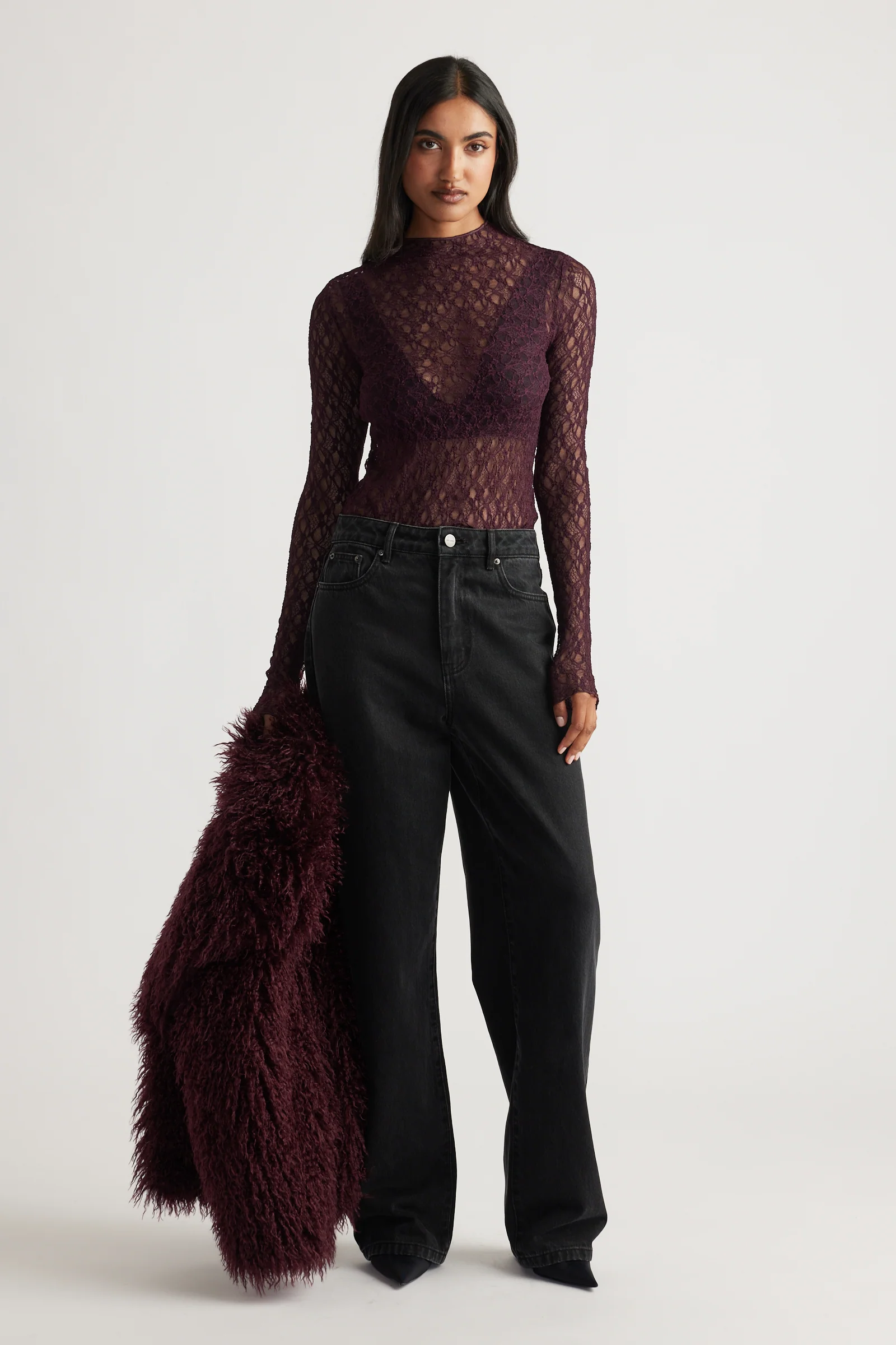 Amber Lace Long Sleeve Top