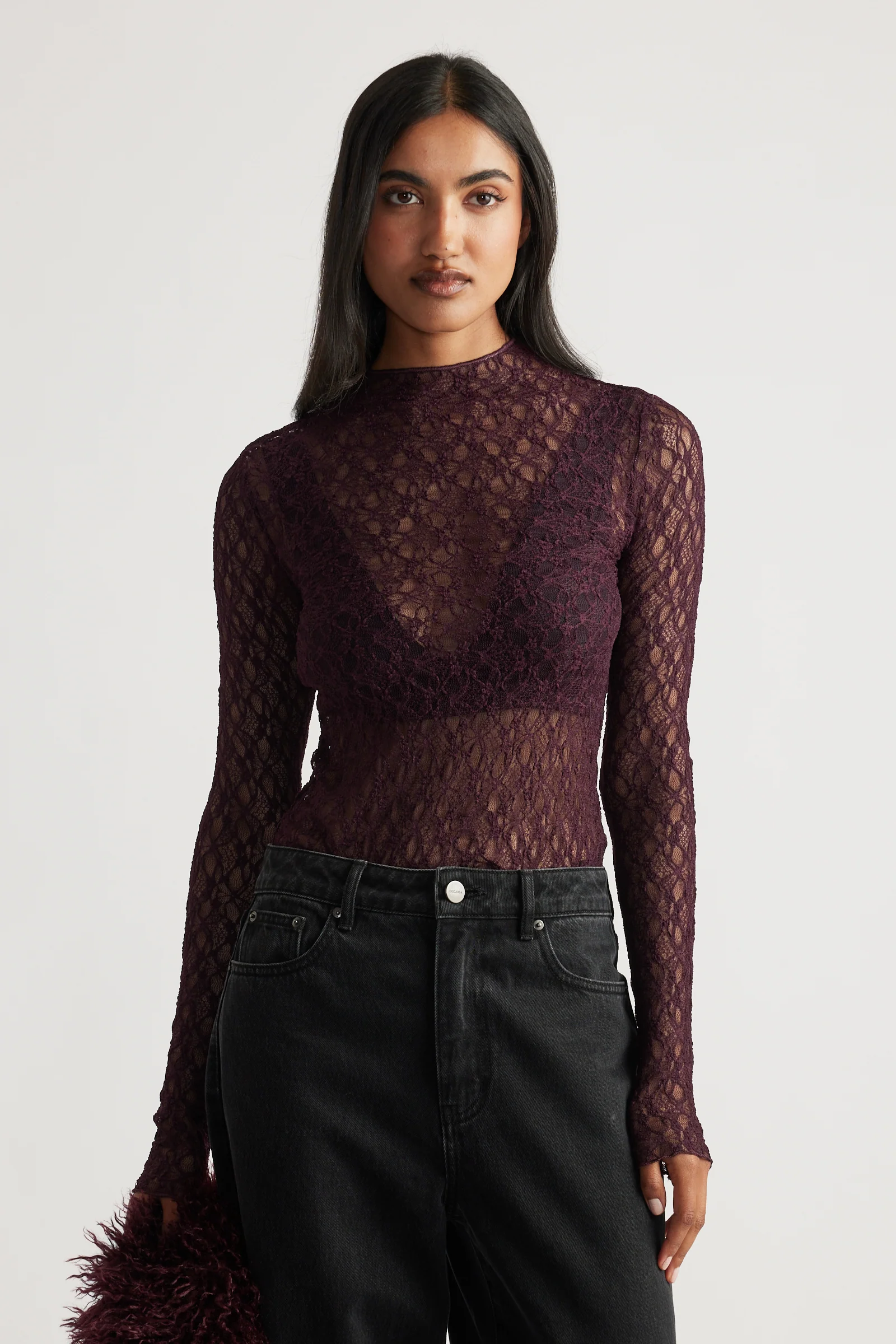 Amber Lace Long Sleeve Top - Image 2