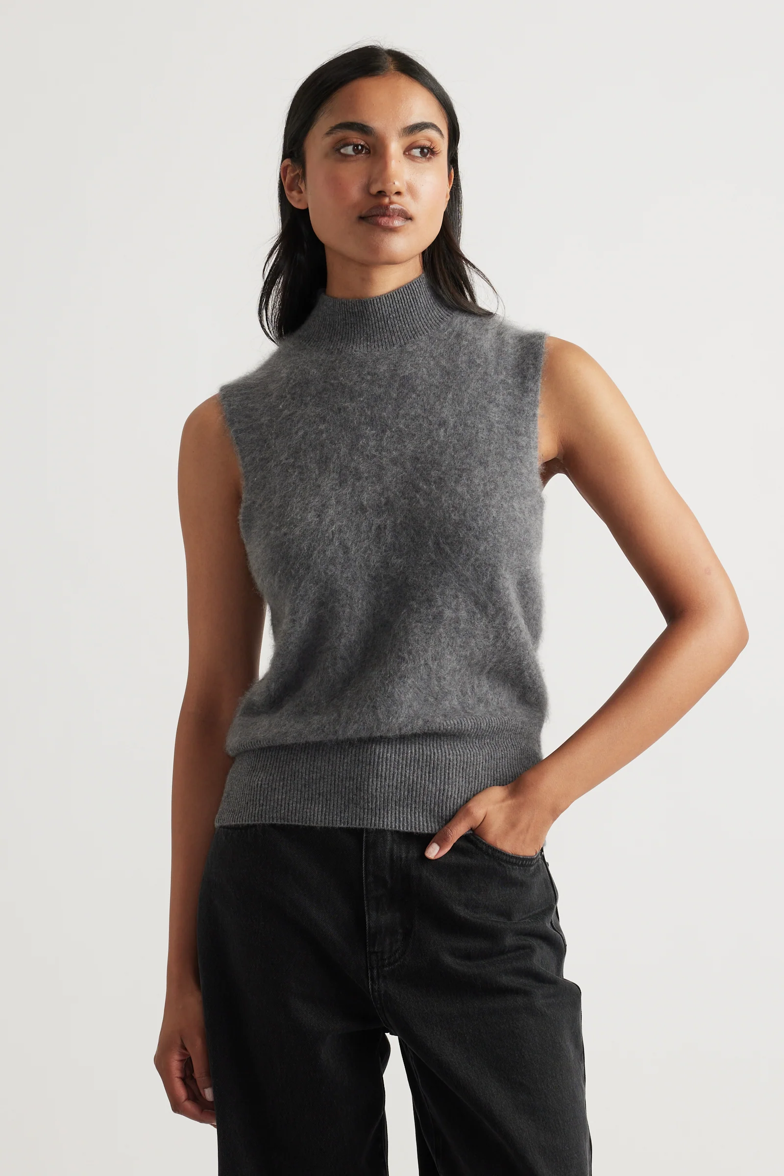 Amelia Wool Knit Vest - Image 2
