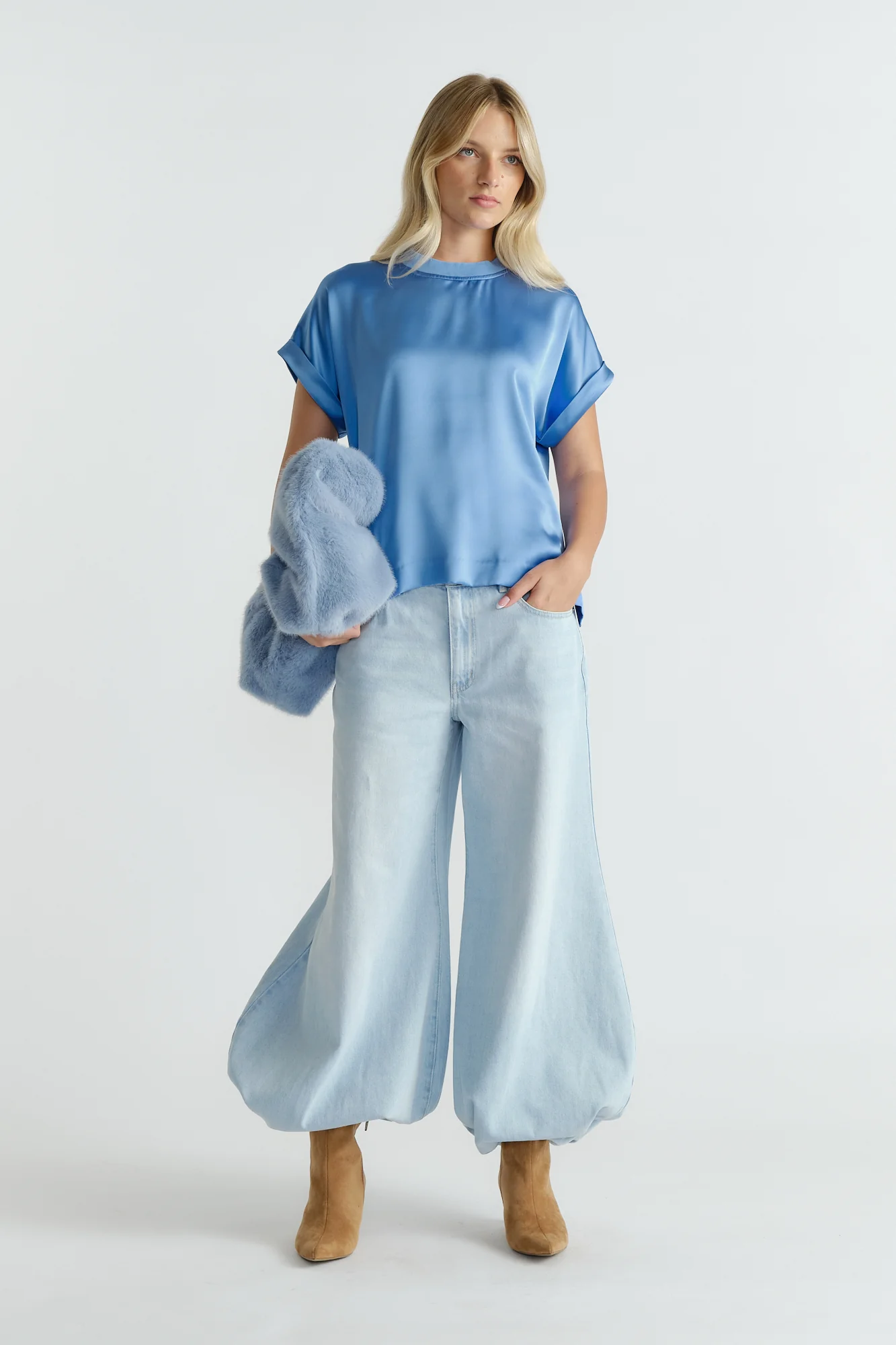 AnnMaree Satin Tee
