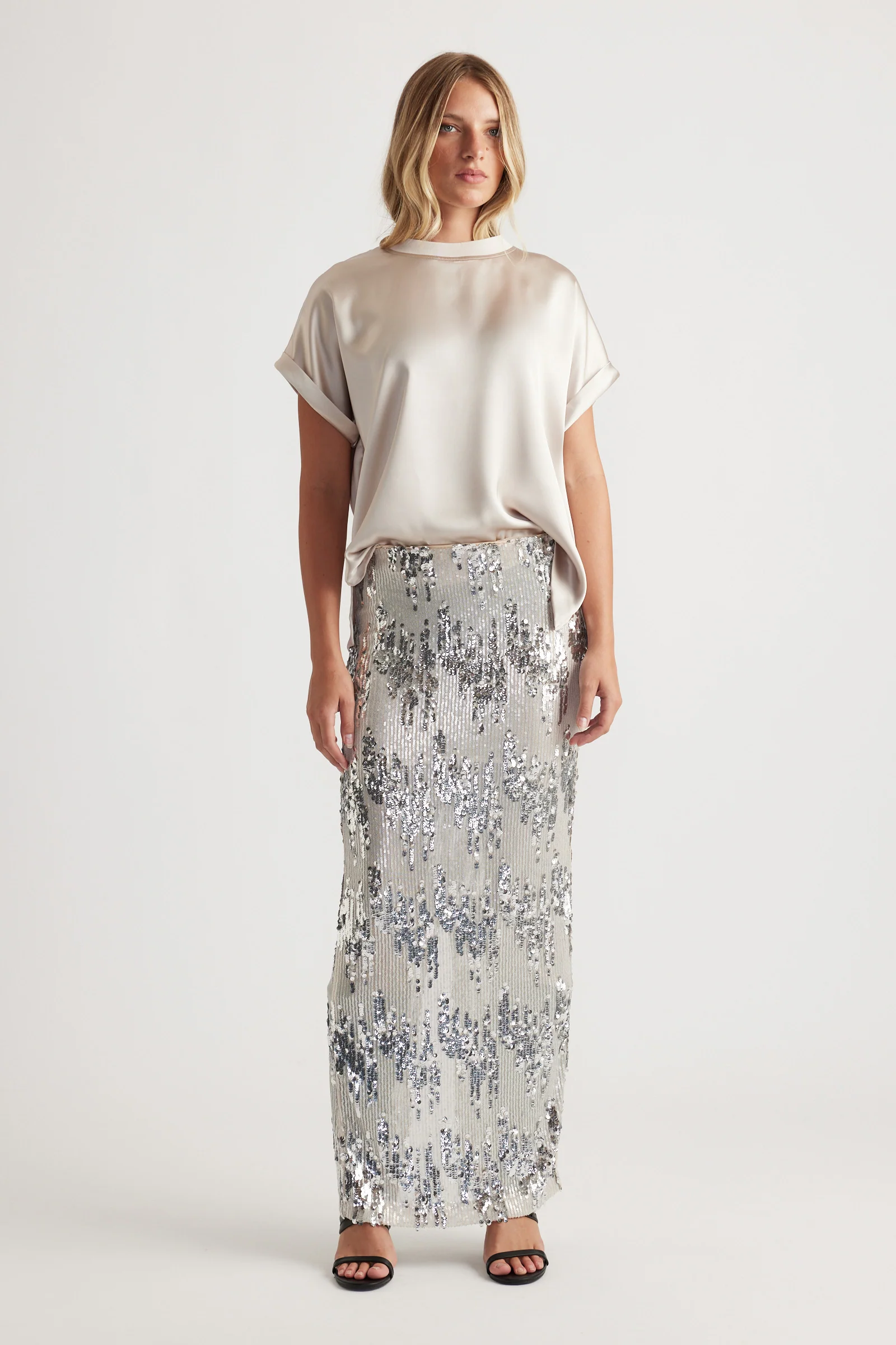 AnnMaree Satin Tee
