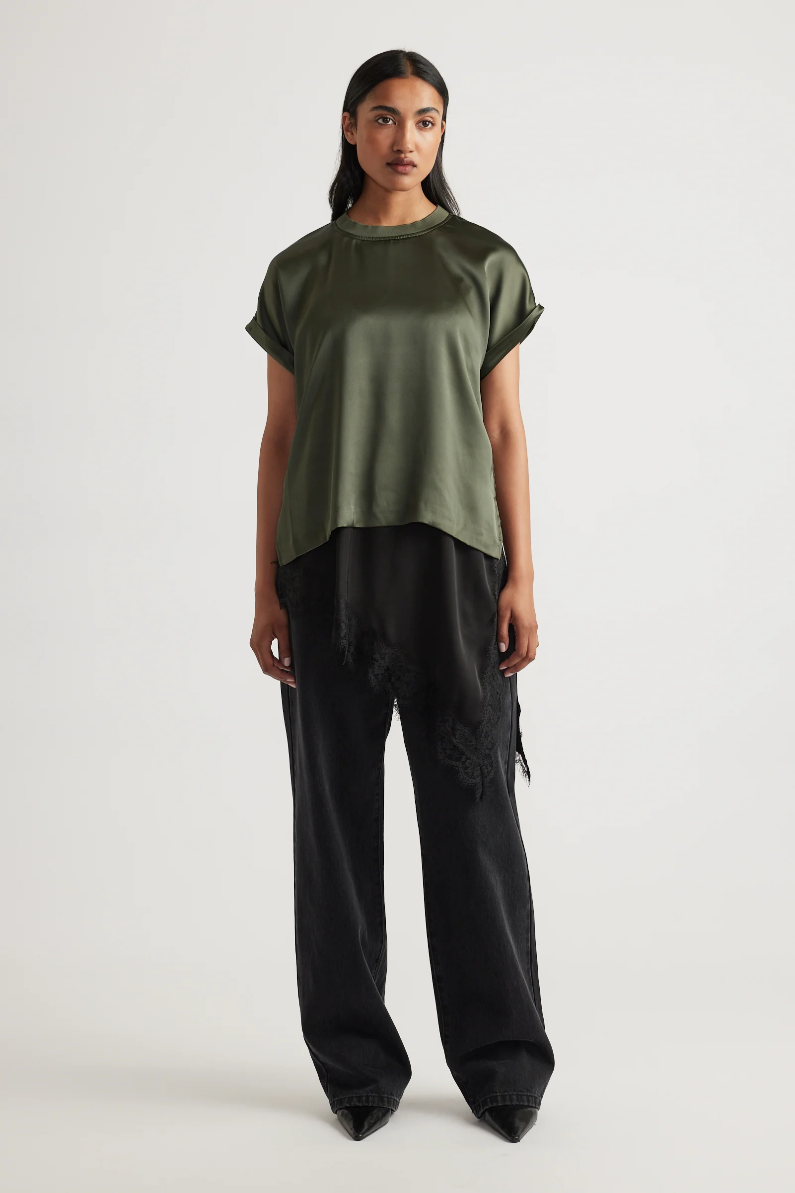 AnnMaree Satin Tee