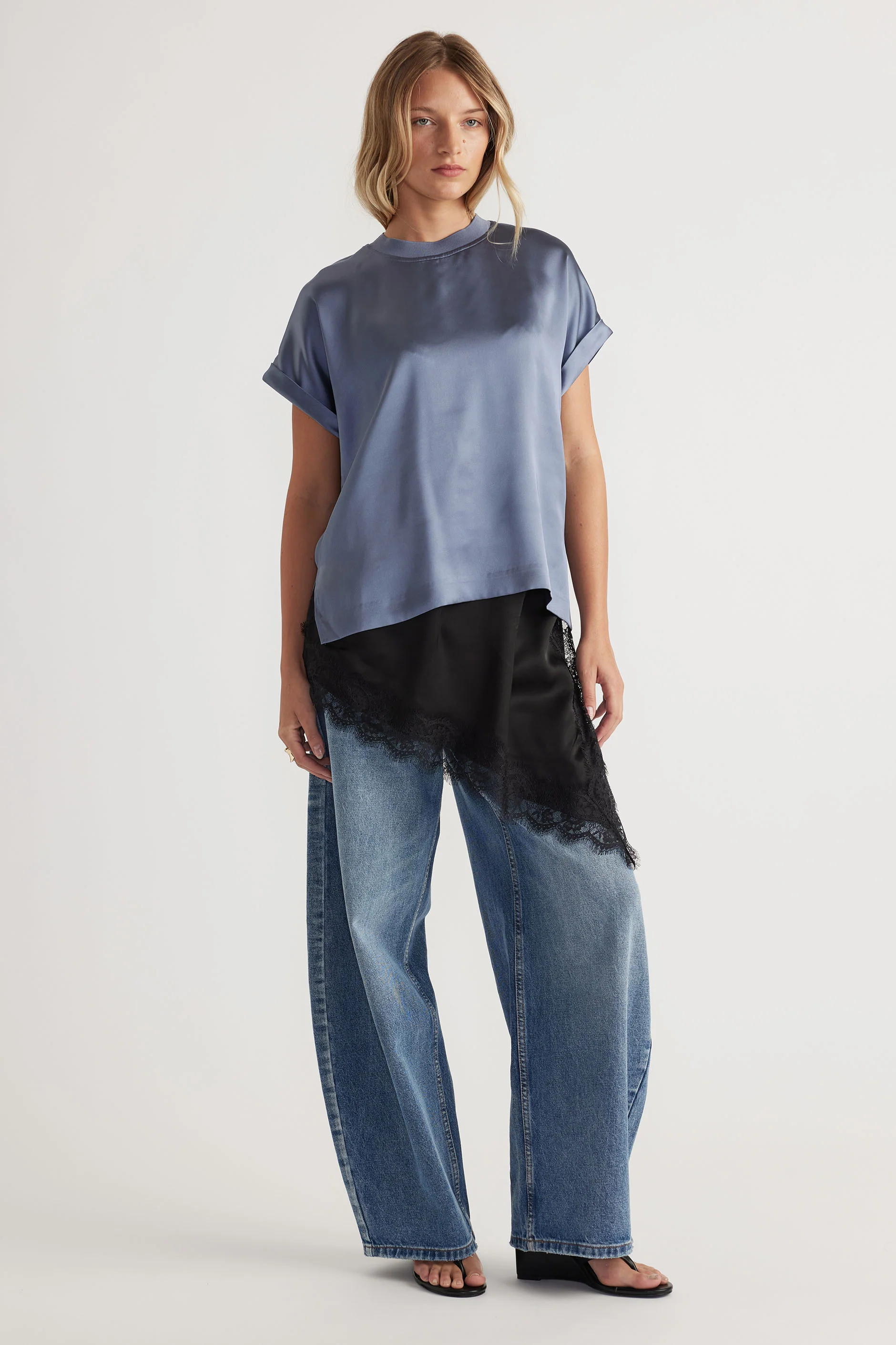AnnMaree Satin Tee