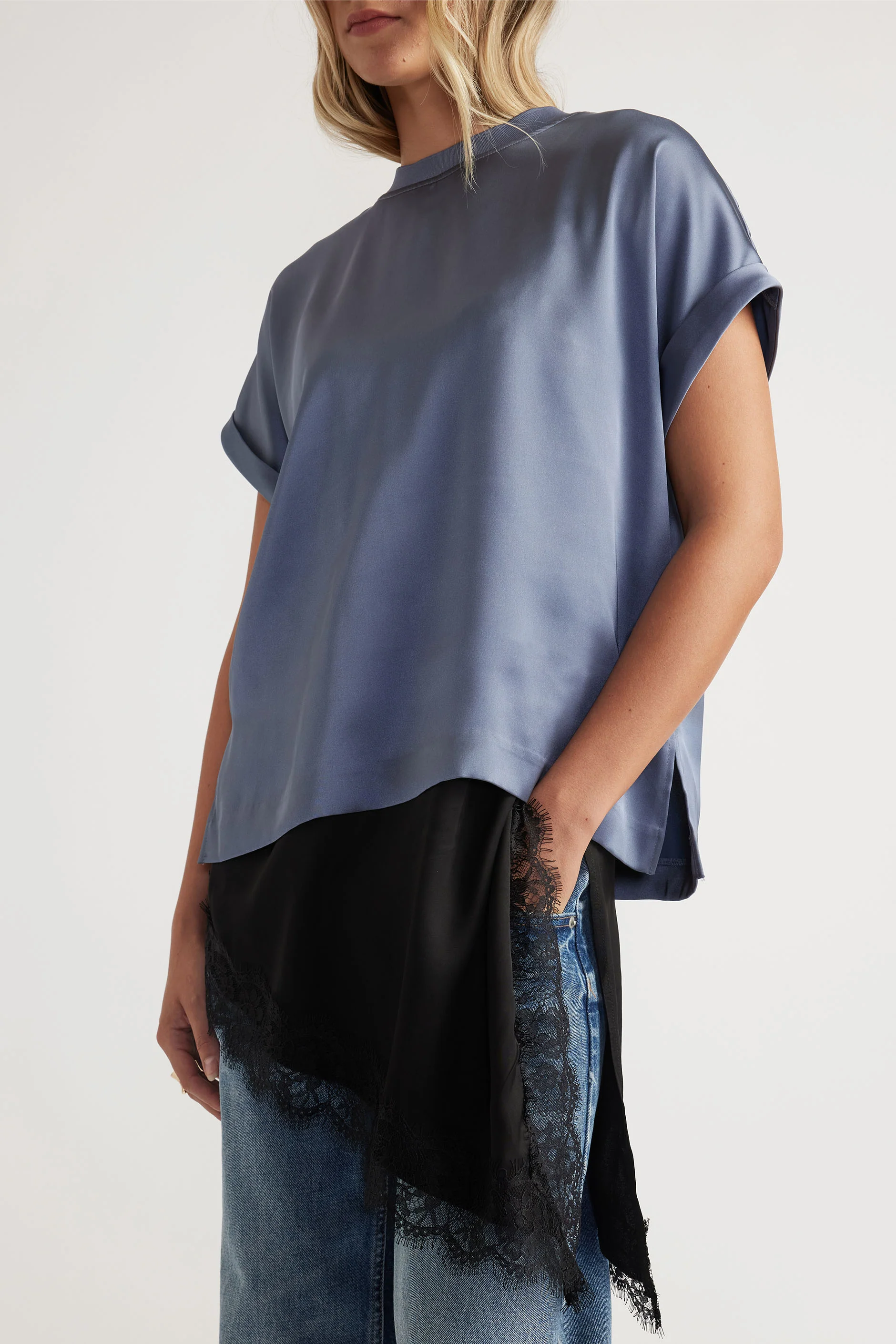 AnnMaree Satin Tee - Image 2
