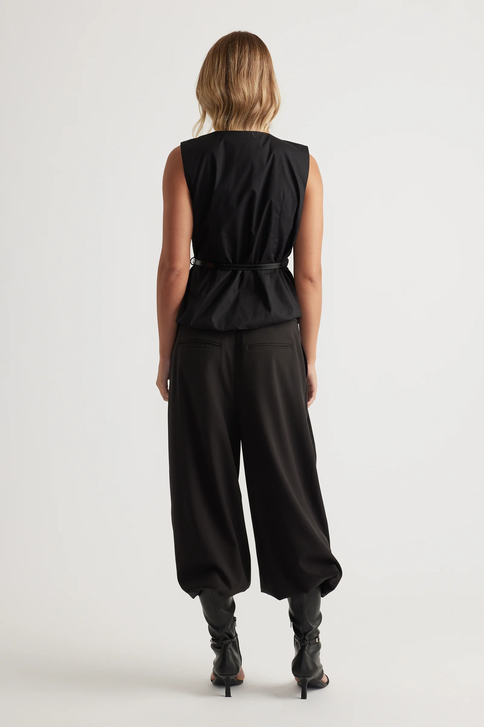 Ava Belted Wrap Top - Image 3
