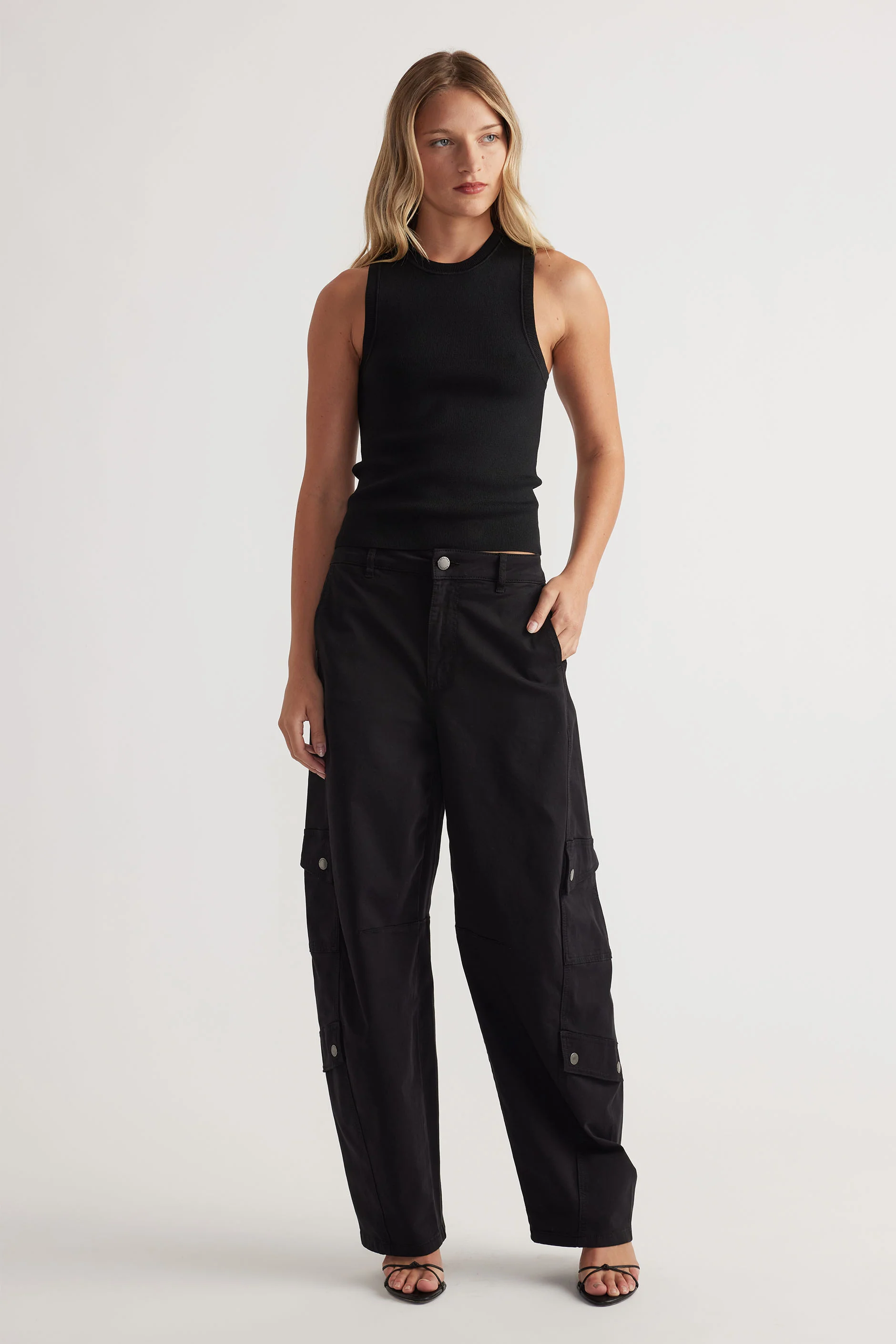 Ava Crew Neck Knit Tank
