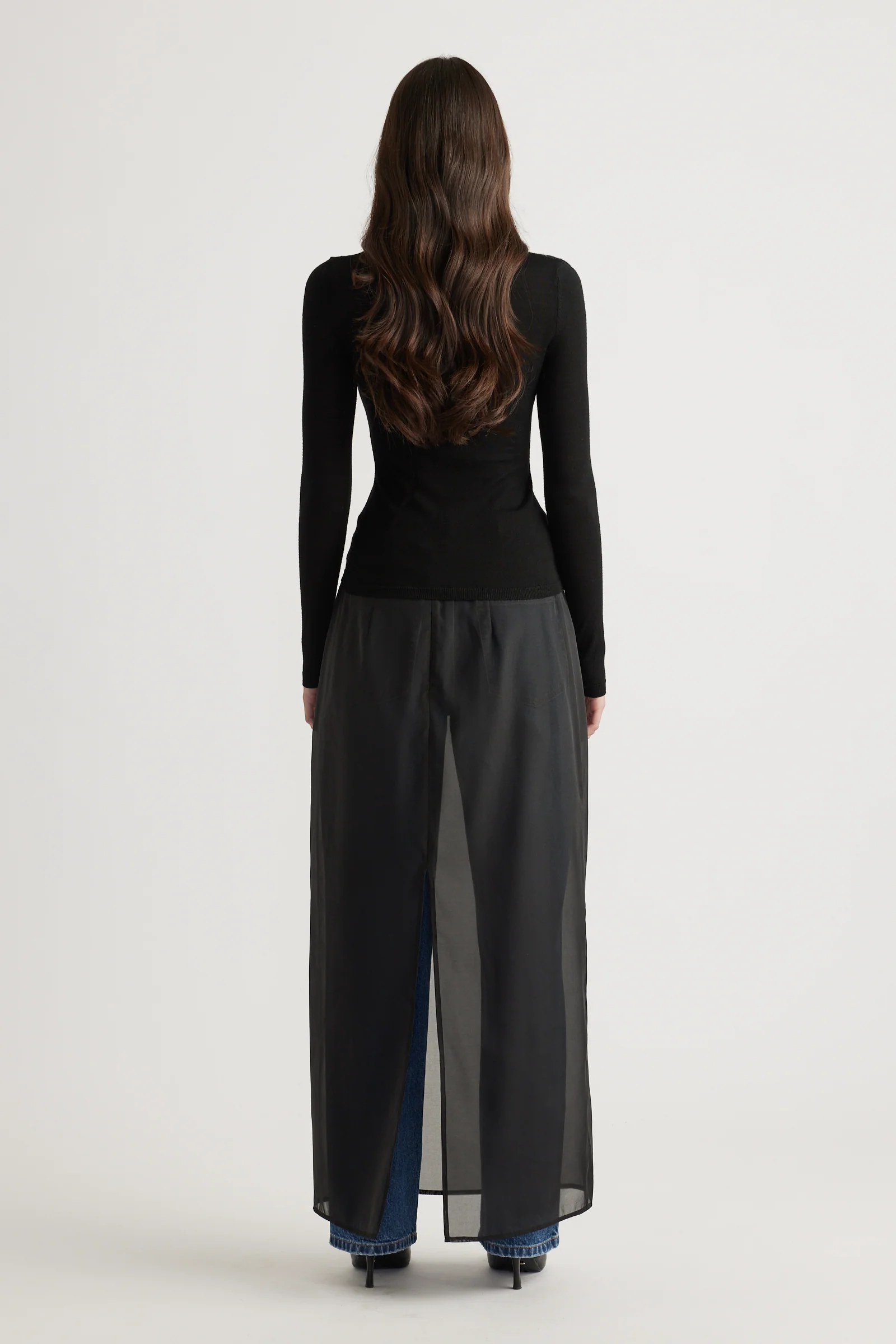 Aya Fine Wool Knit Top - Image 3