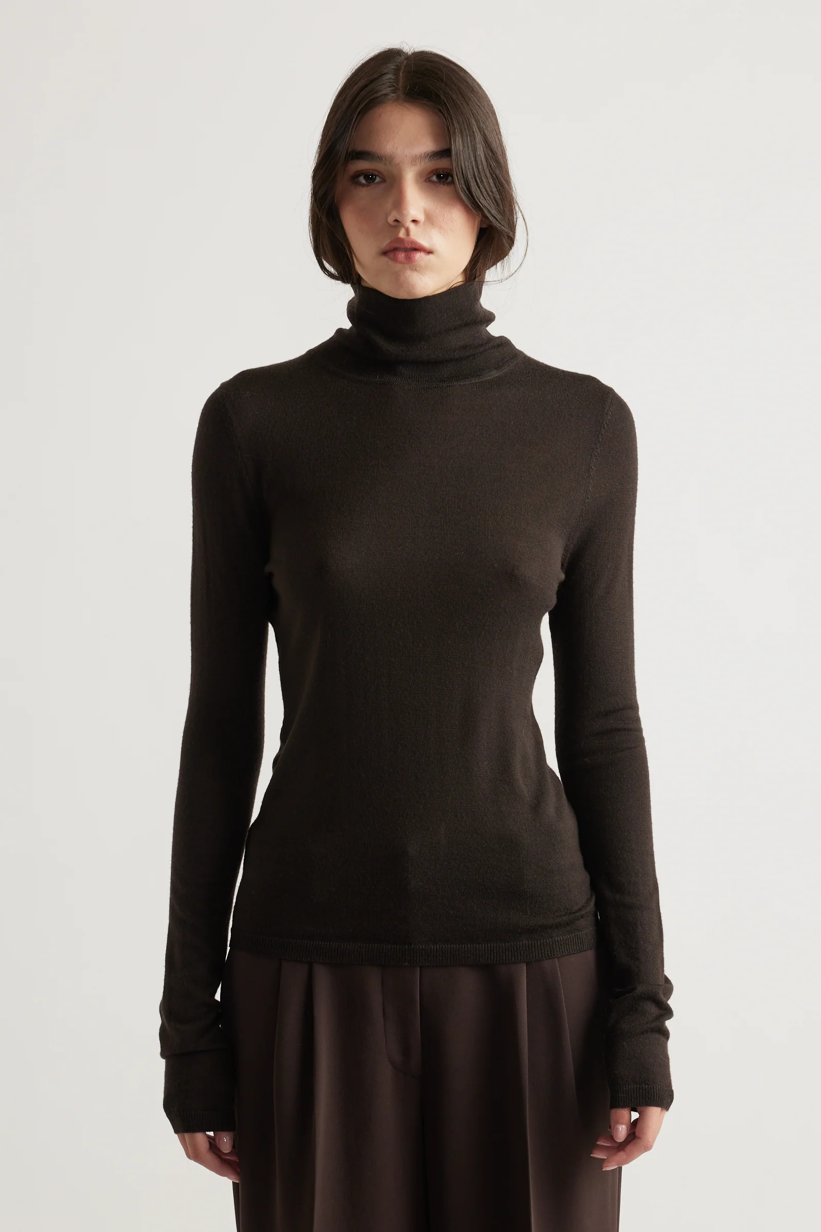 Aya Fine Wool Knit Top - Image 2