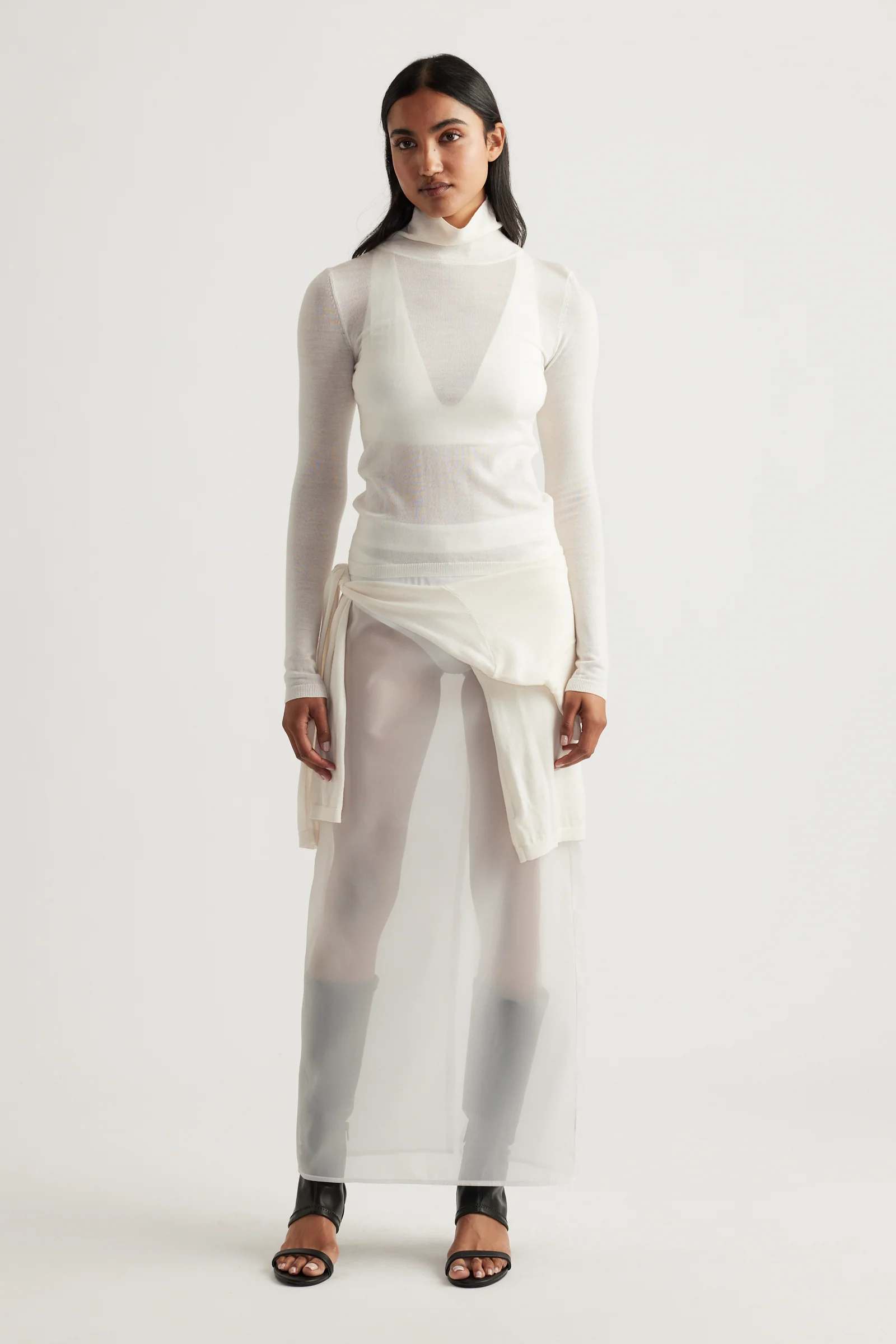 Aya Fine Wool Knit Top