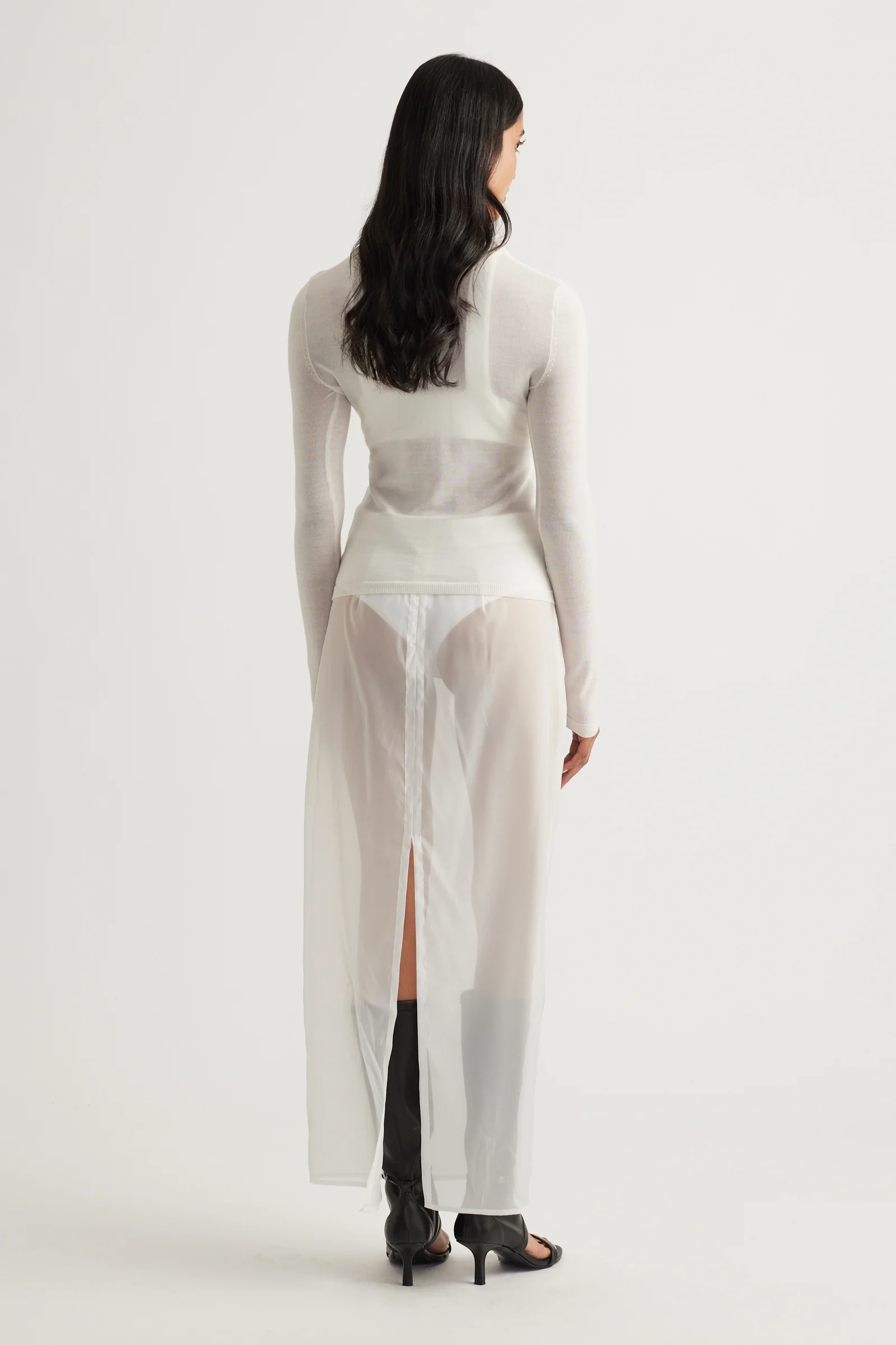 Aya Fine Wool Knit Top - Image 3
