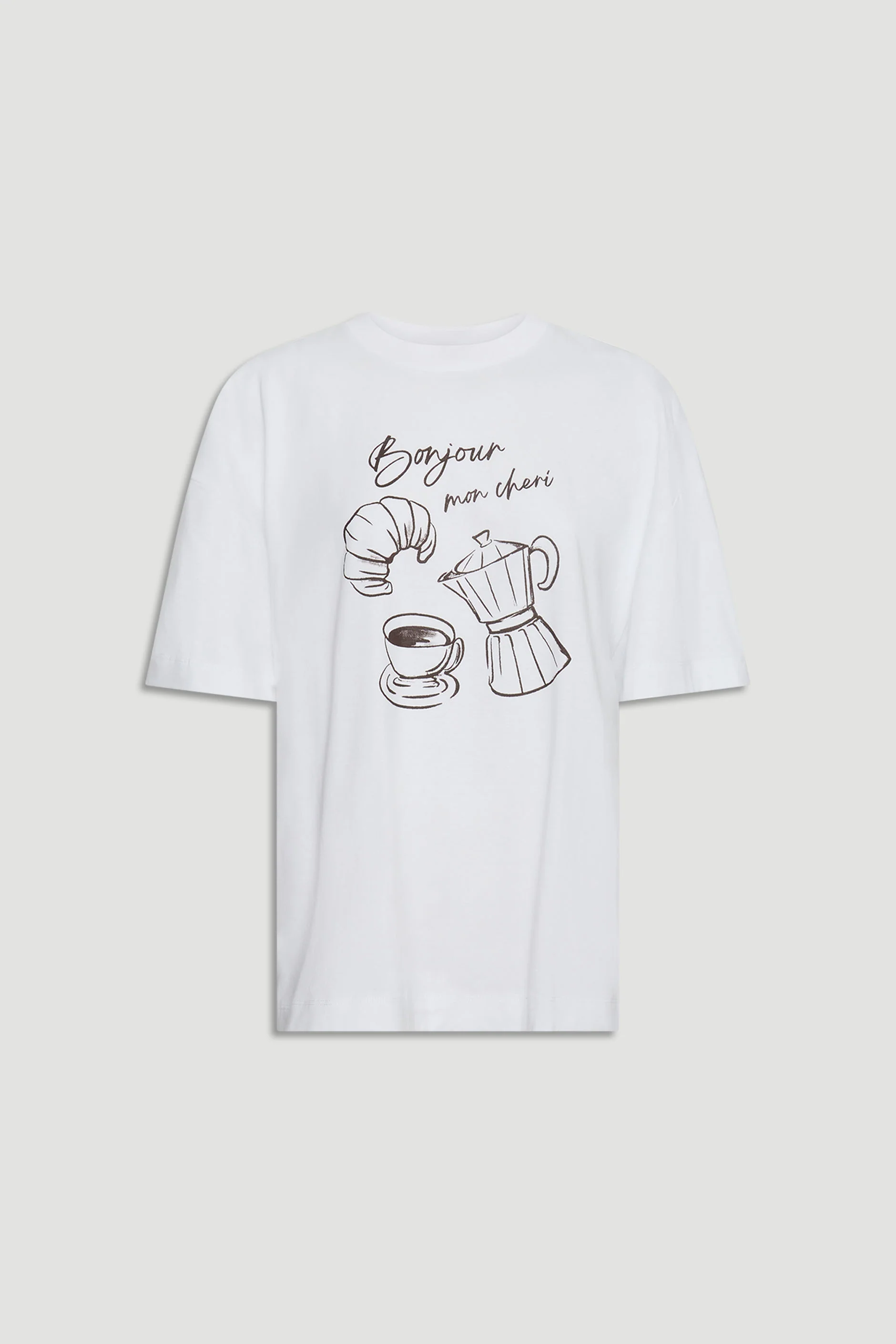 Bonjour Print Tee - Image 4