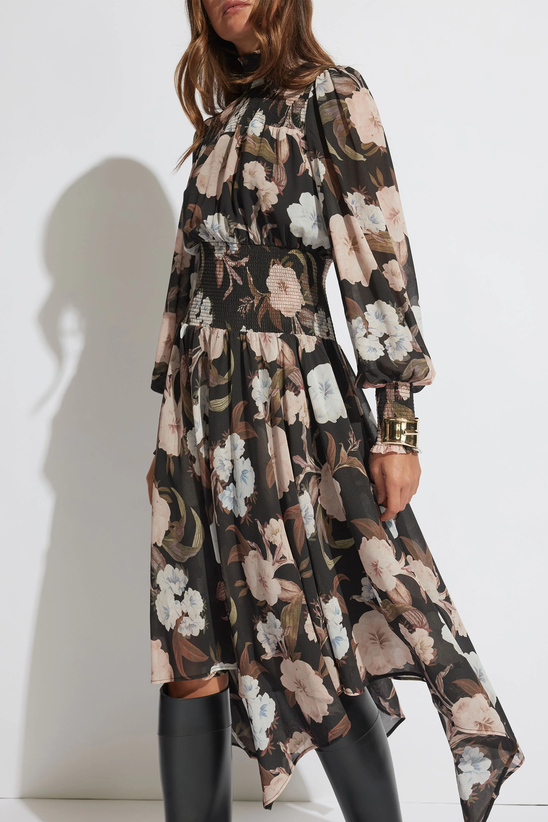 Camilla Shirred Midi Dress - Image 2