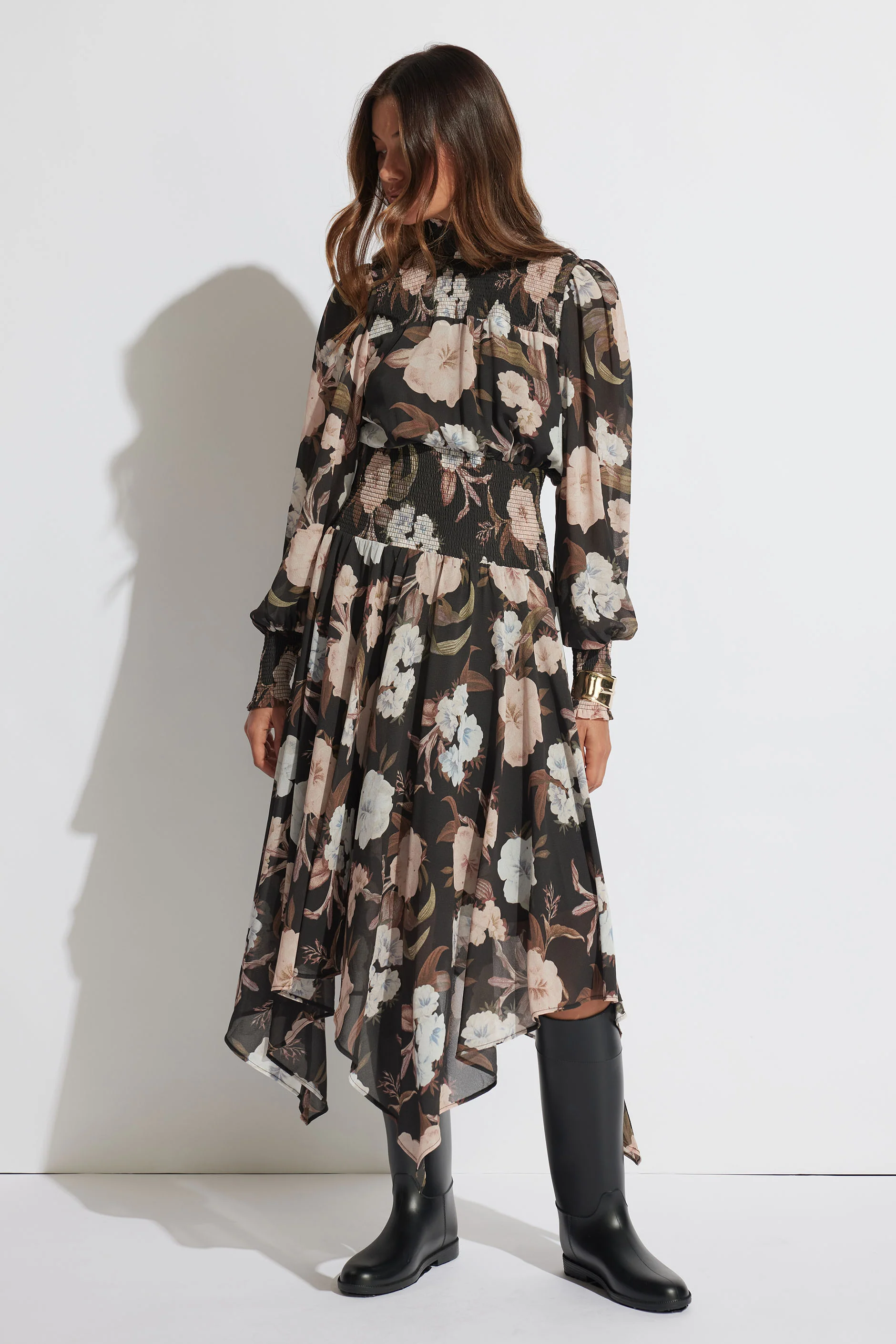 Camilla Shirred Midi Dress - Image 3
