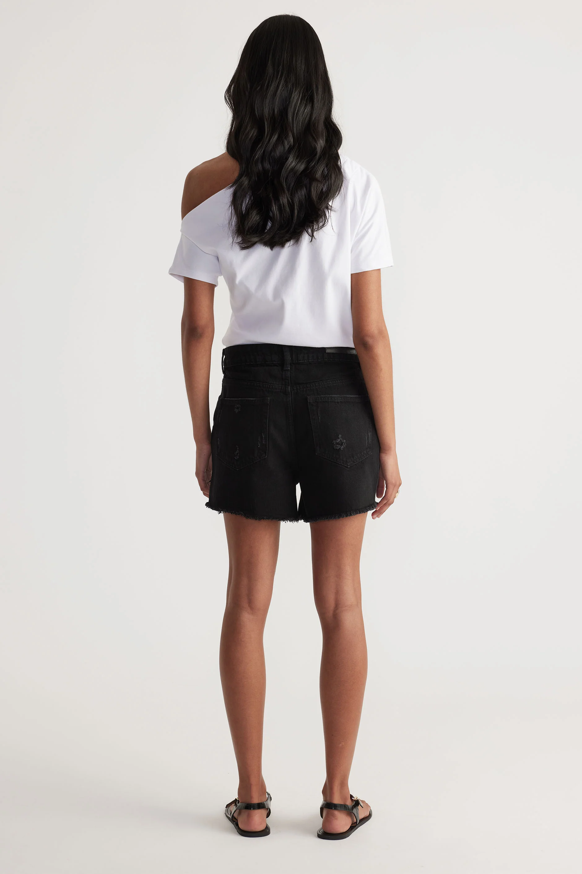 Charlie Distressed Denim Short - Image 3