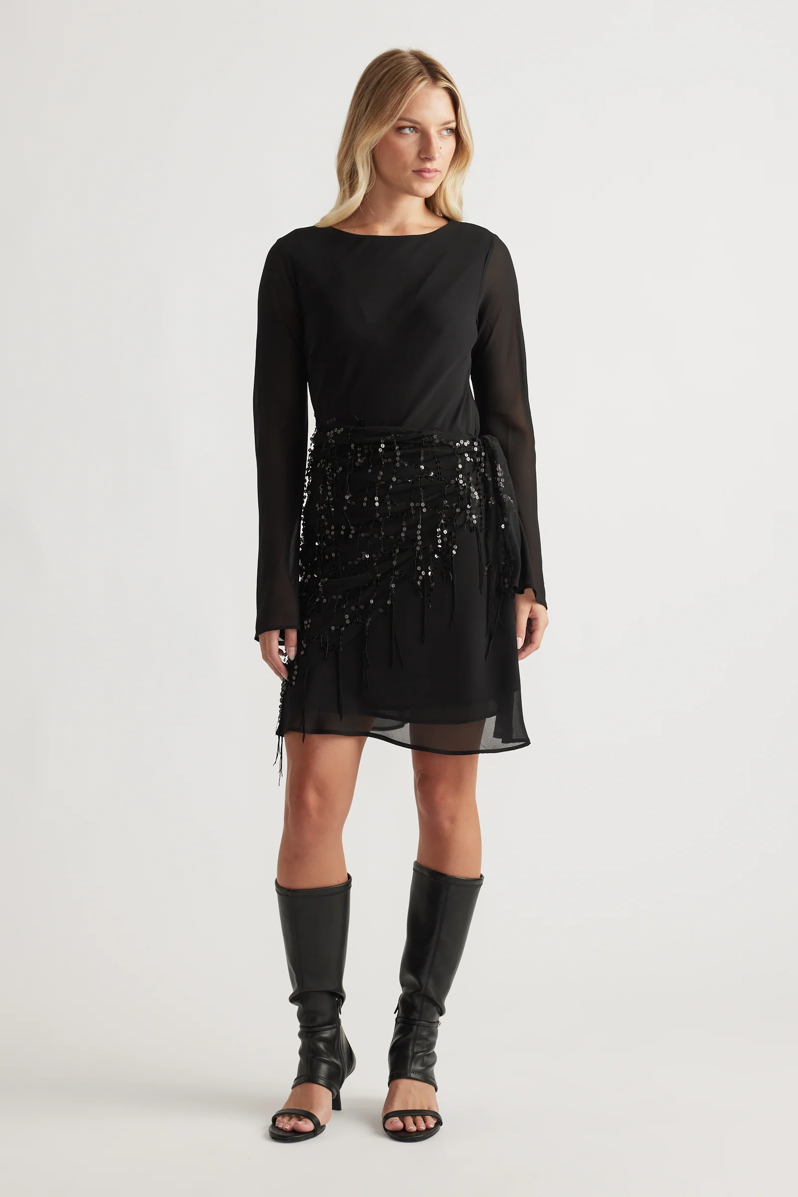 Chelsea Georgette Mini Dress - Image 2