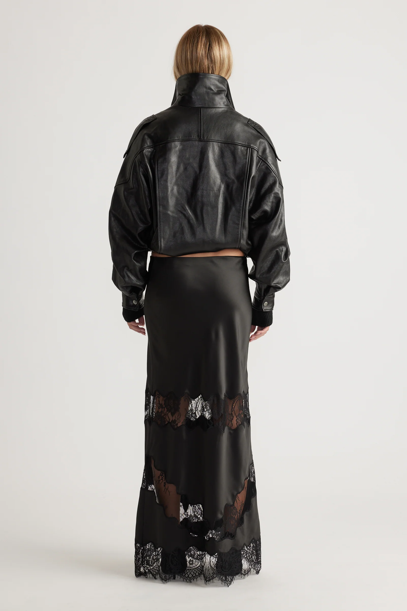 Cynthia Lace Insert Maxi Skirt - Image 3
