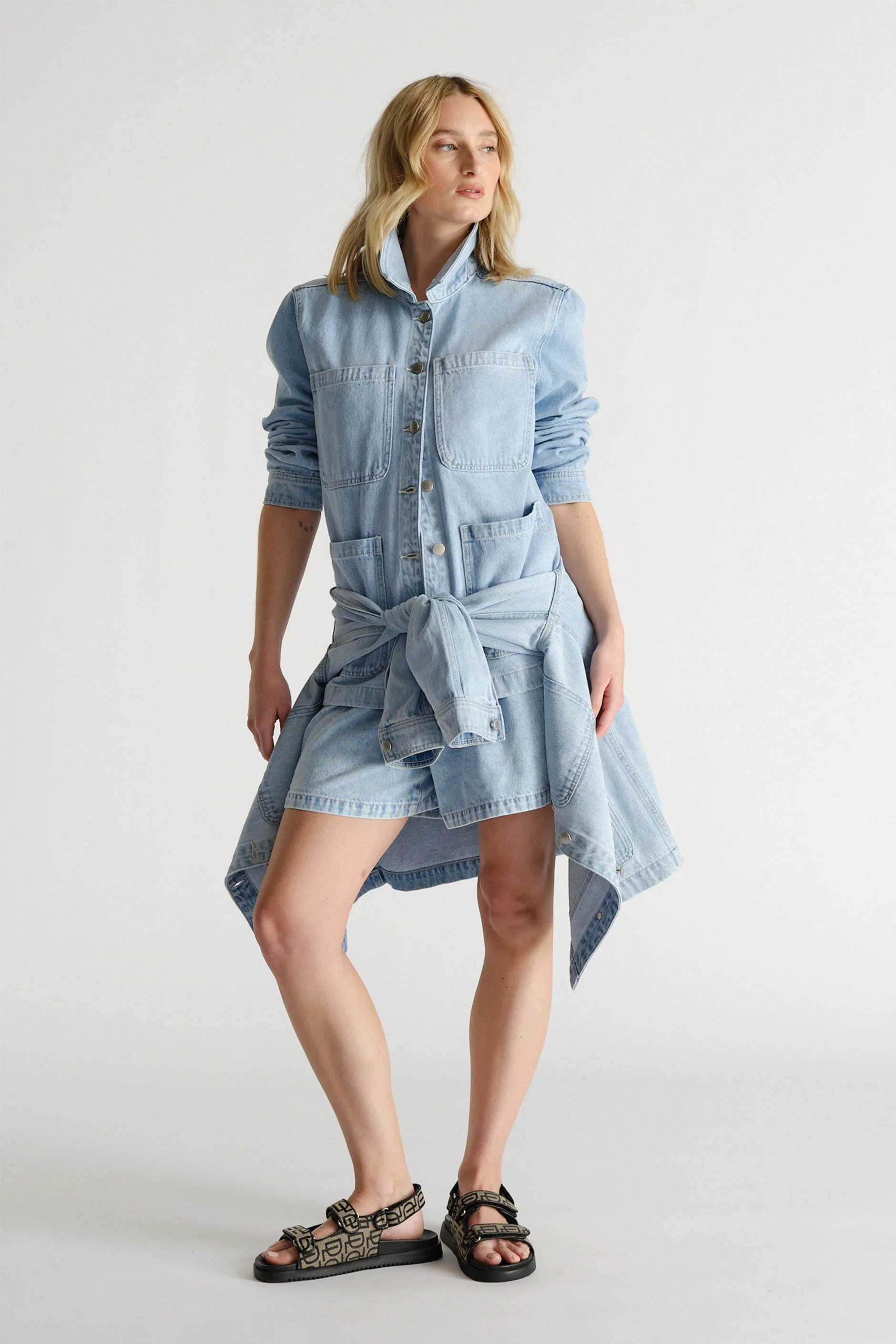 D-Luxe Denim Shacket