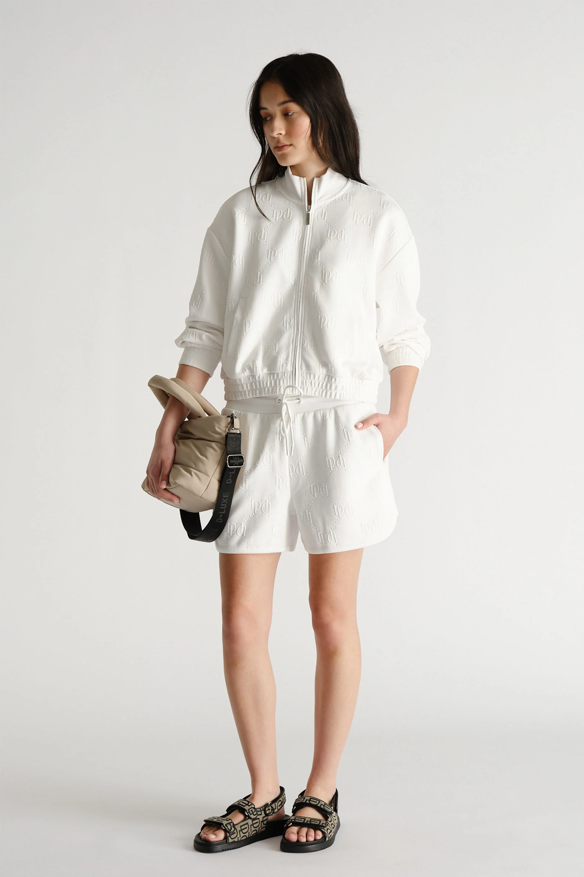 D-Luxe Embossed Sweat Short