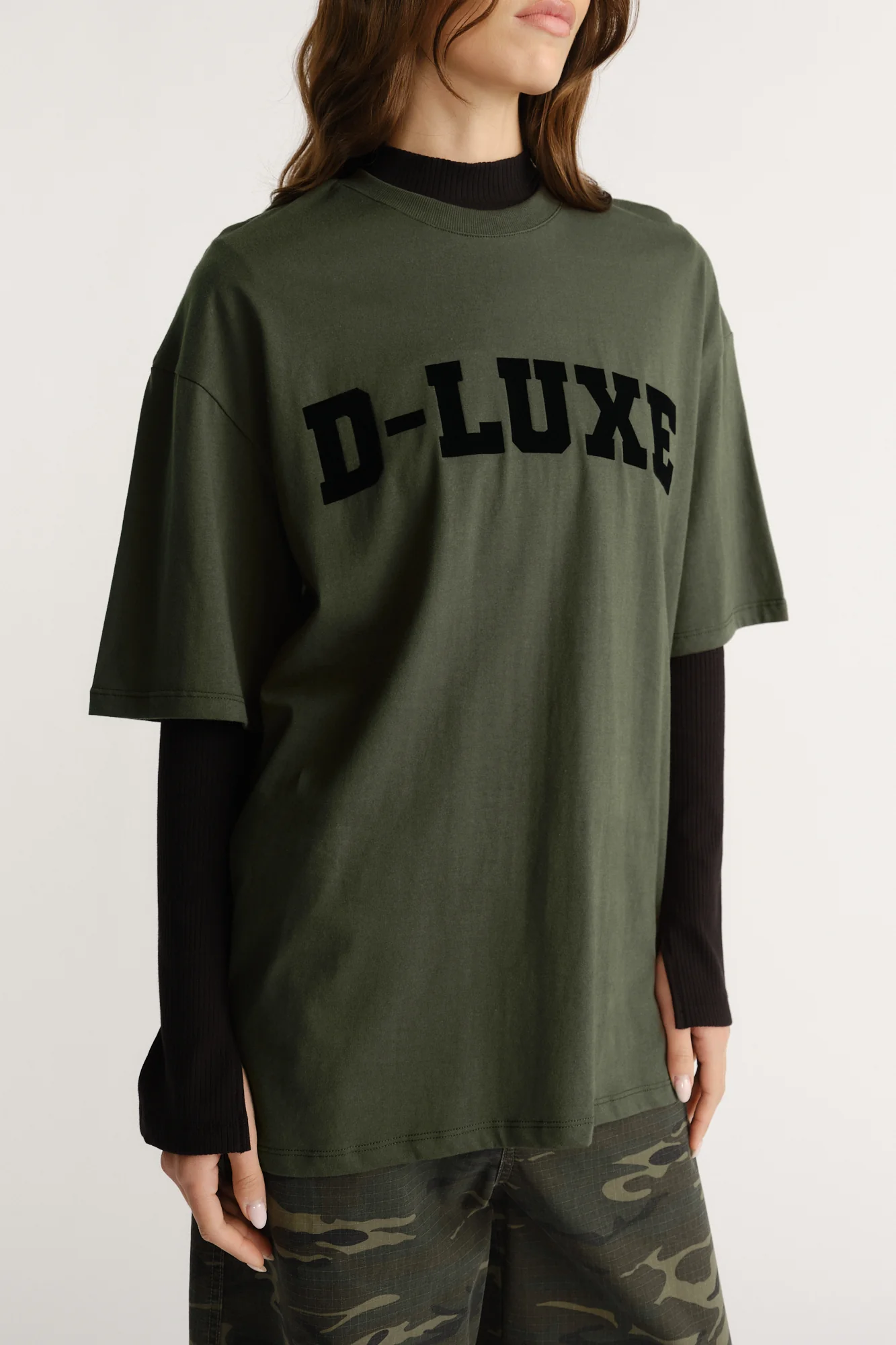 D-Luxe Flocked Logo Tee - Image 2