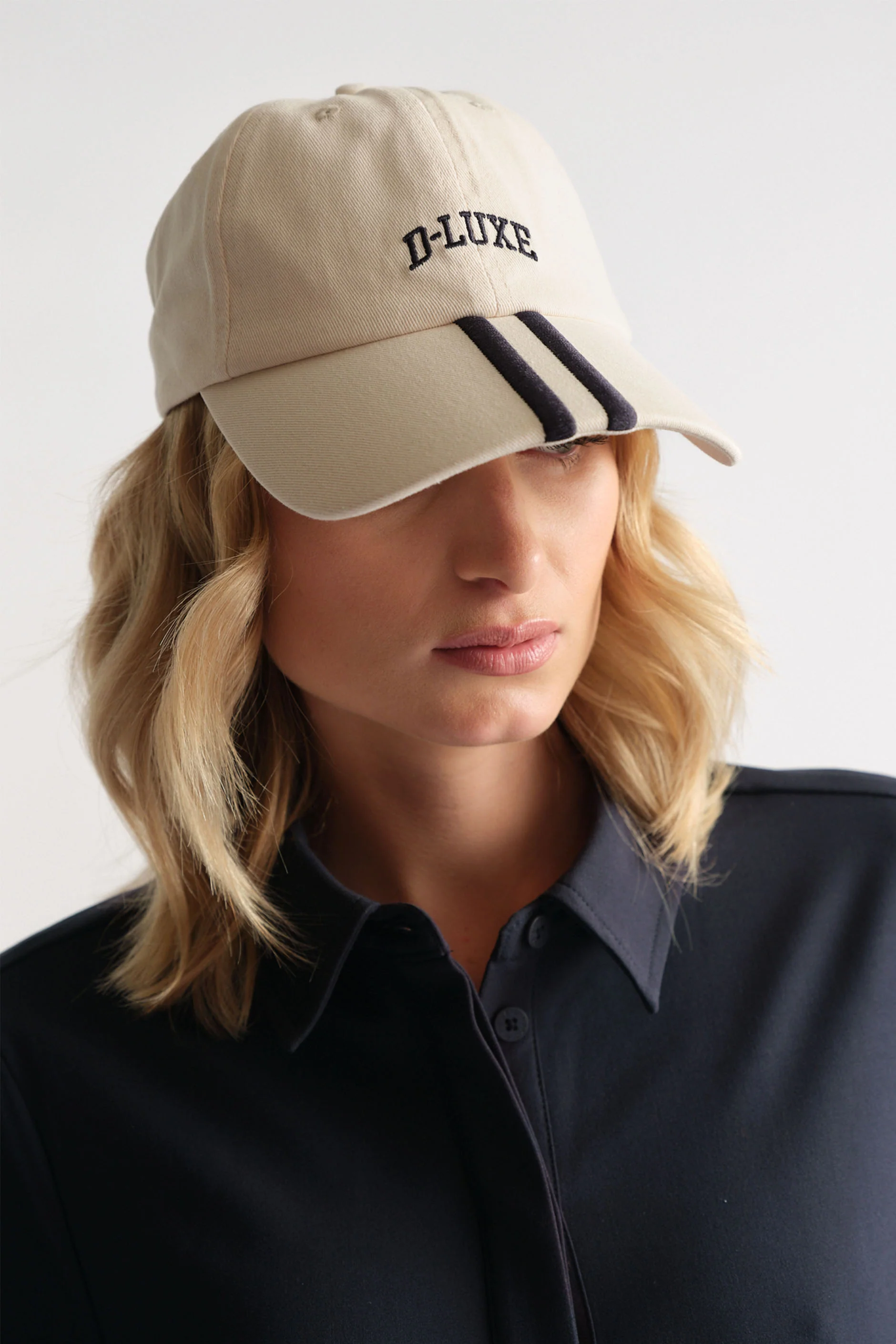 D-Luxe Hailey Stripe Cap - Image 3
