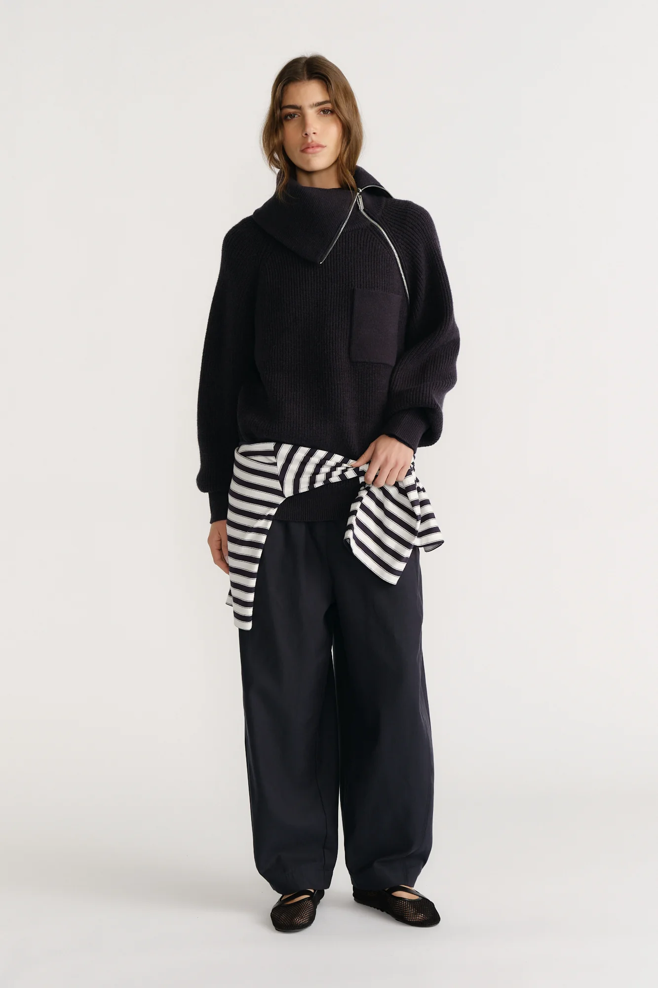 D-Luxe High Neck Knit Jumper - Image 2