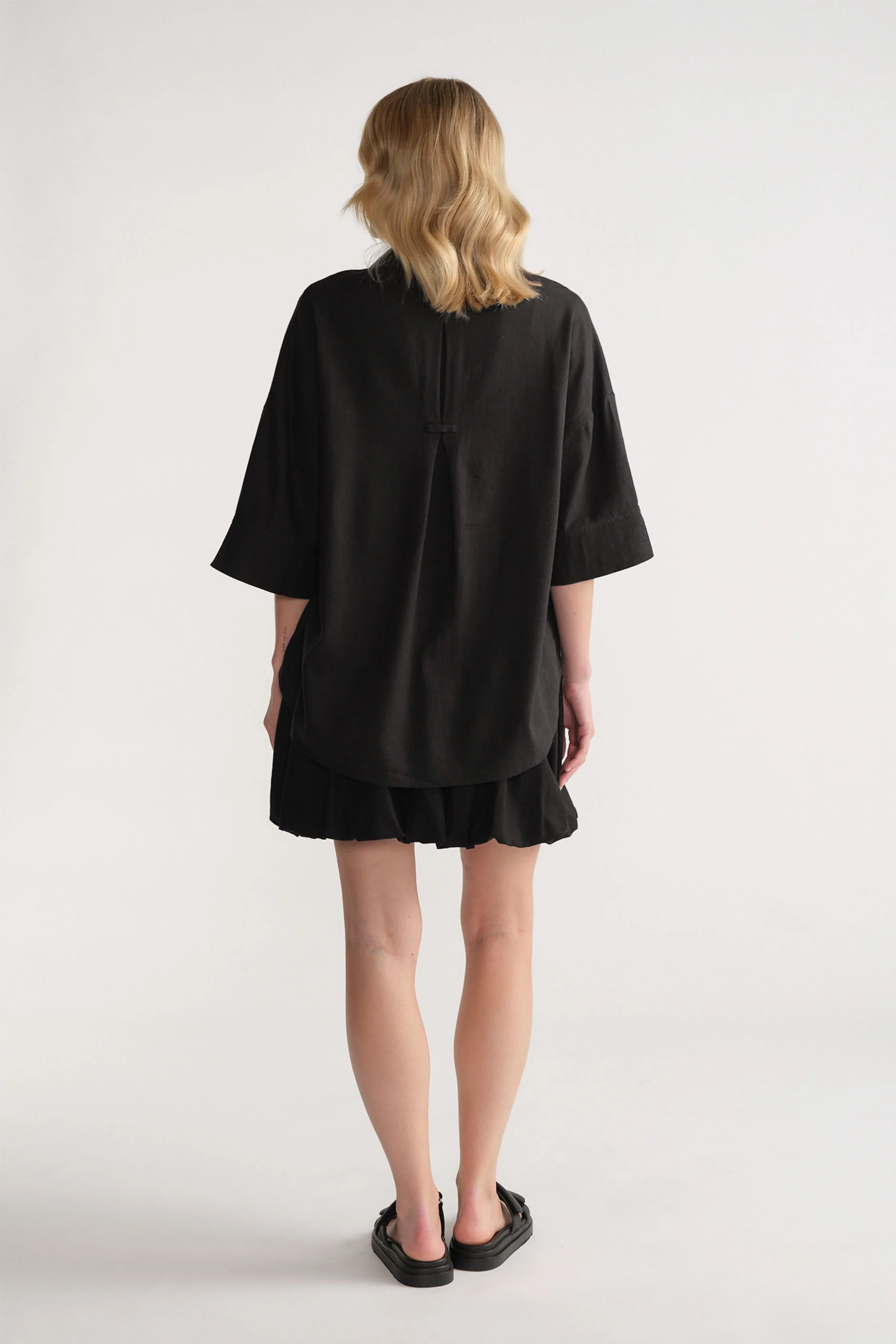 D-Luxe Linen Blend 3/4 Shirt - Image 3
