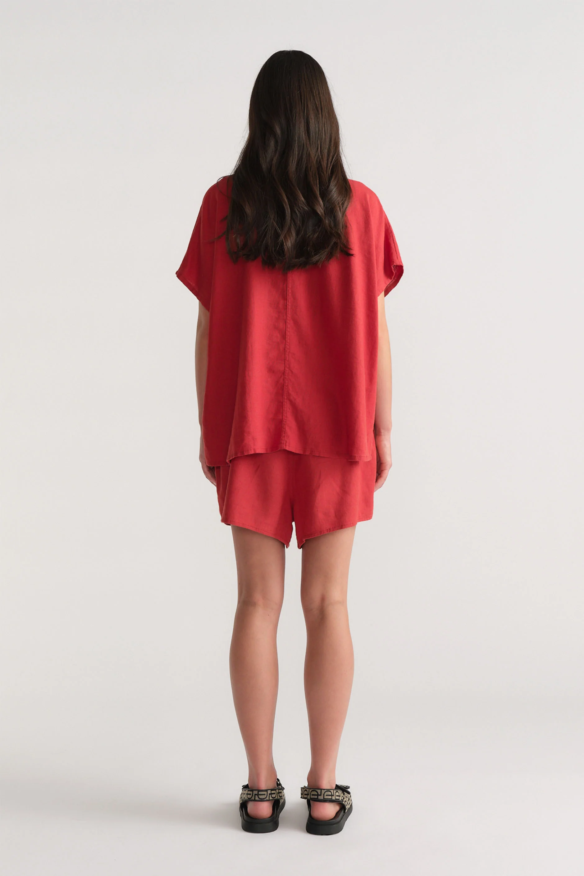 D-Luxe Linen Blend Flip Short - Image 3