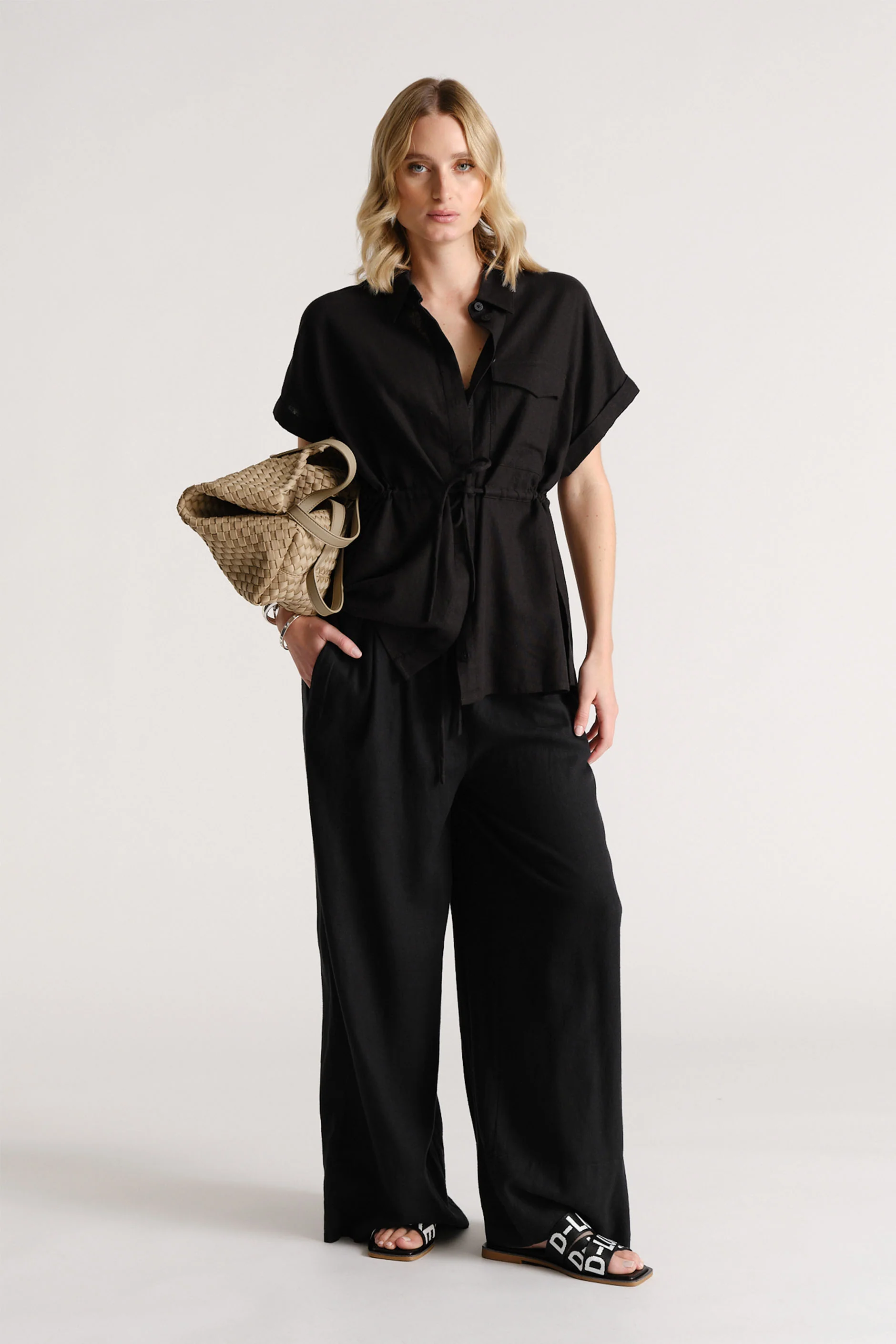 D-Luxe Linen Blend SS Shirt