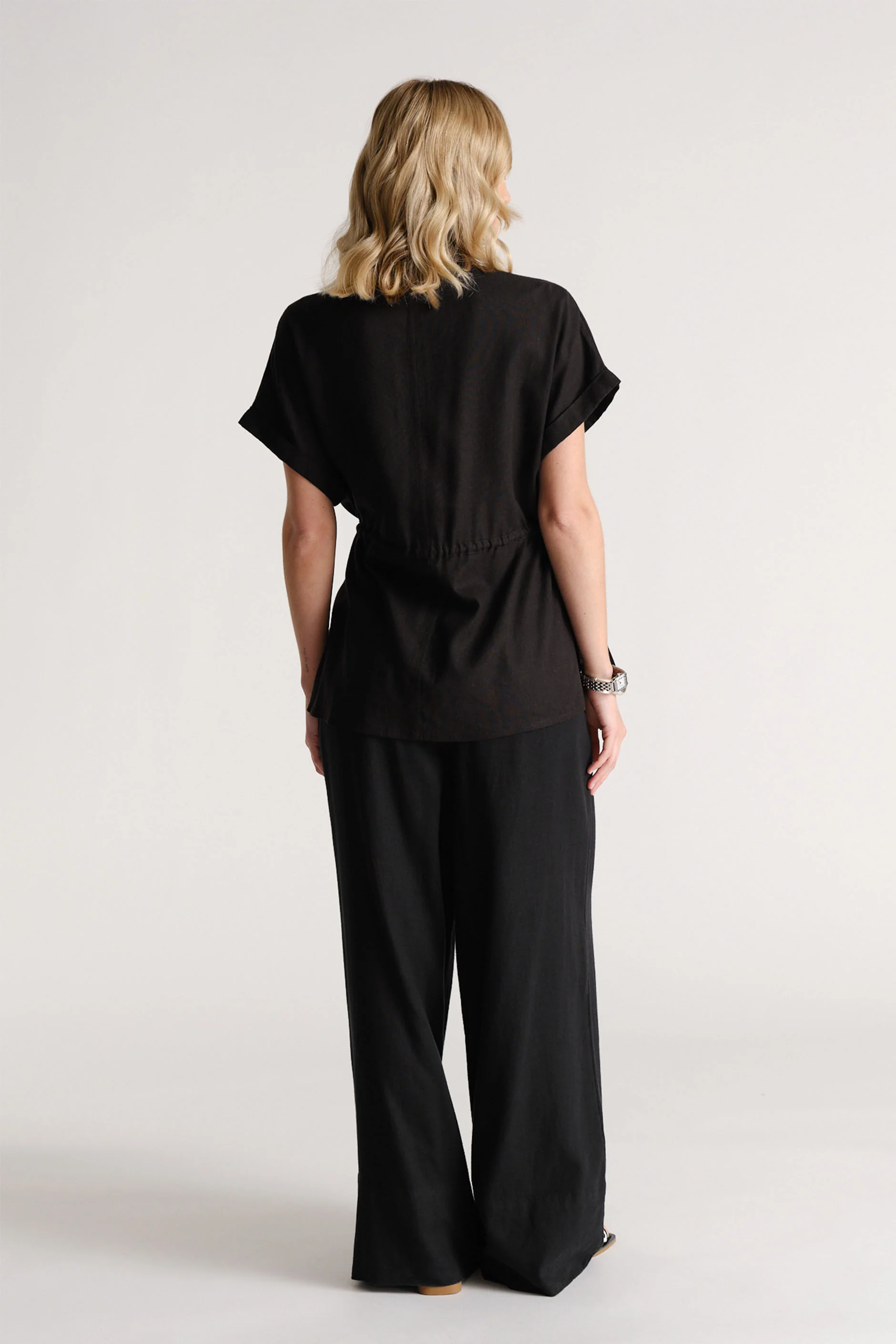 D-Luxe Linen Blend SS Shirt - Image 3