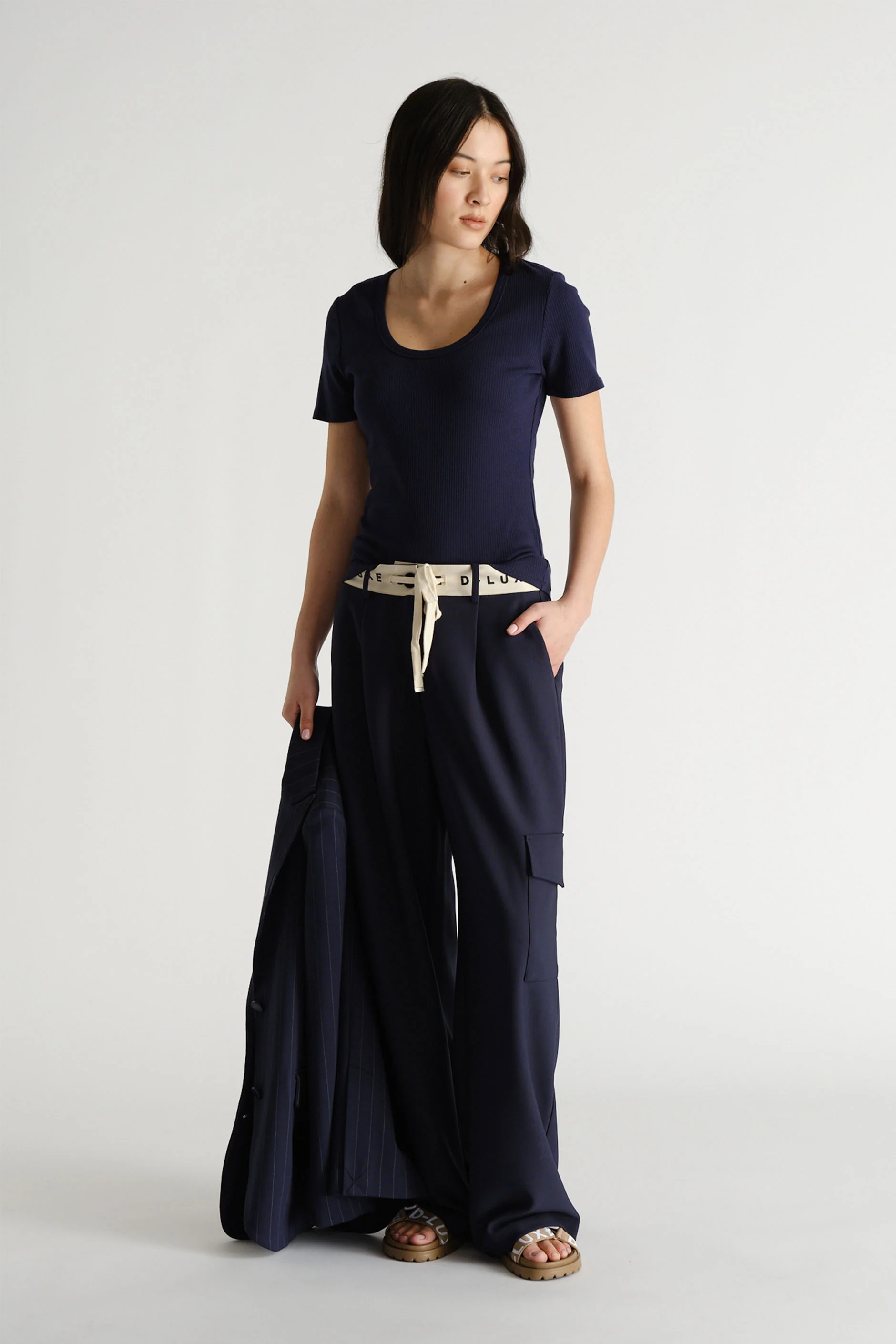 D-Luxe Logo Waistband Pant
