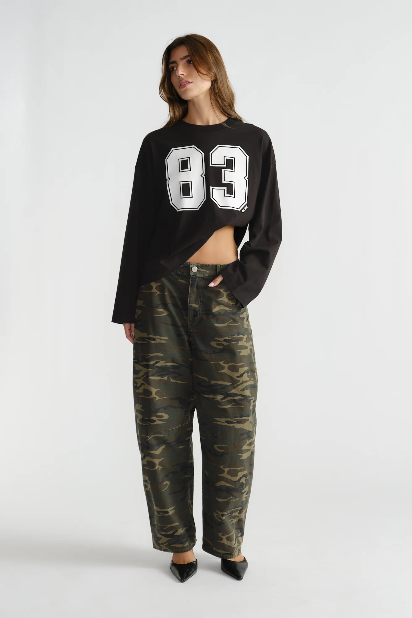 D-Luxe Number Long Sleeve Tee