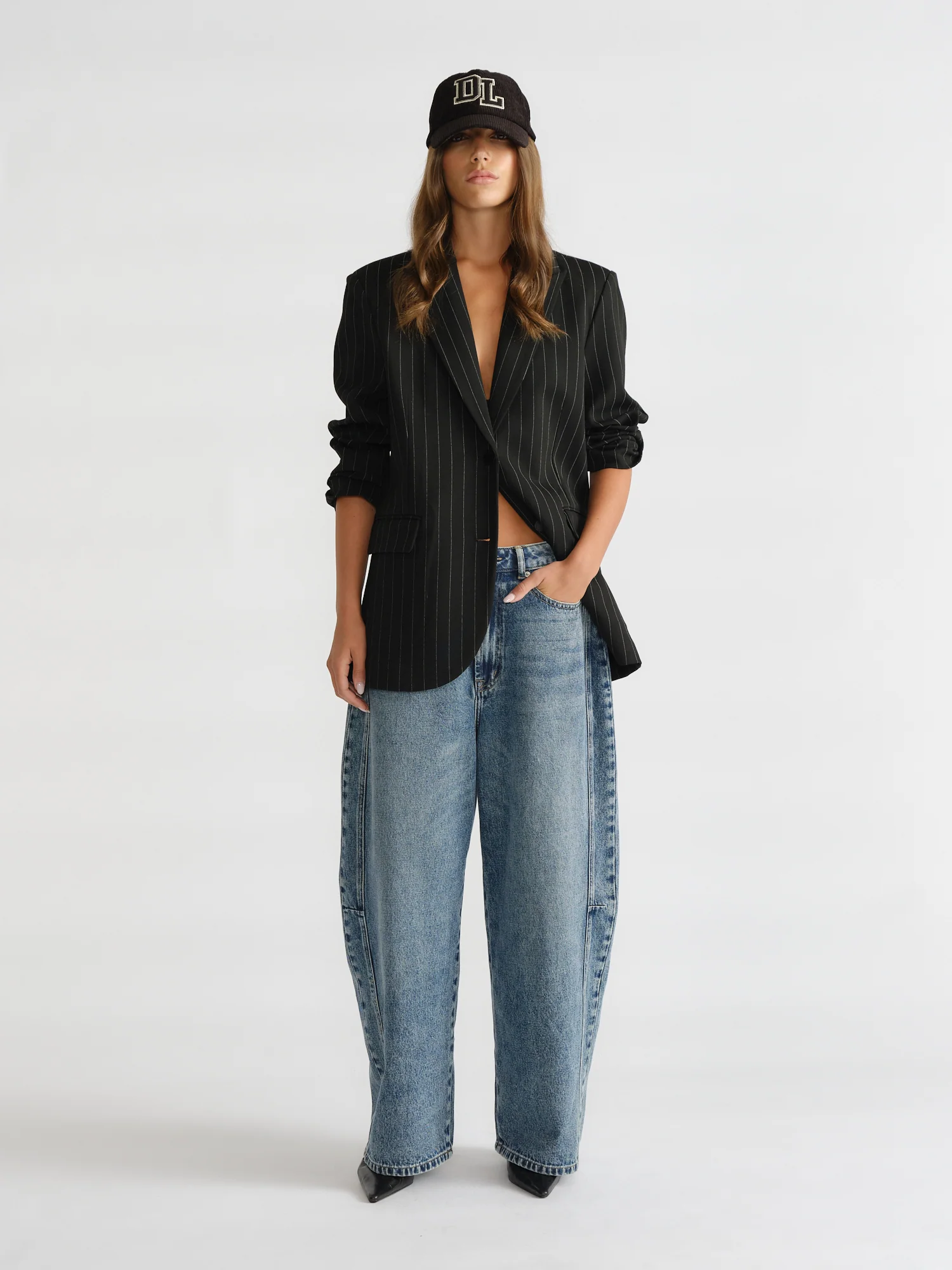 D-Luxe Pinstripe Blazer - Image 3