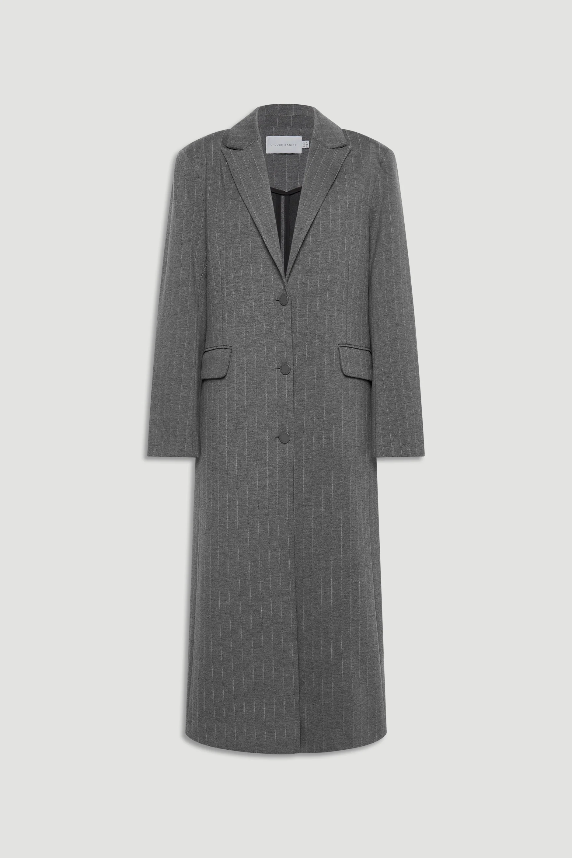D-Luxe Pinstripe Blazer Coat - Image 4