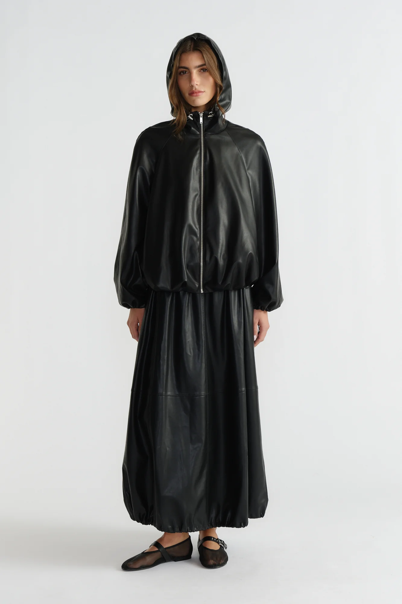 D-Luxe Faux Leather Bomber - Image 4