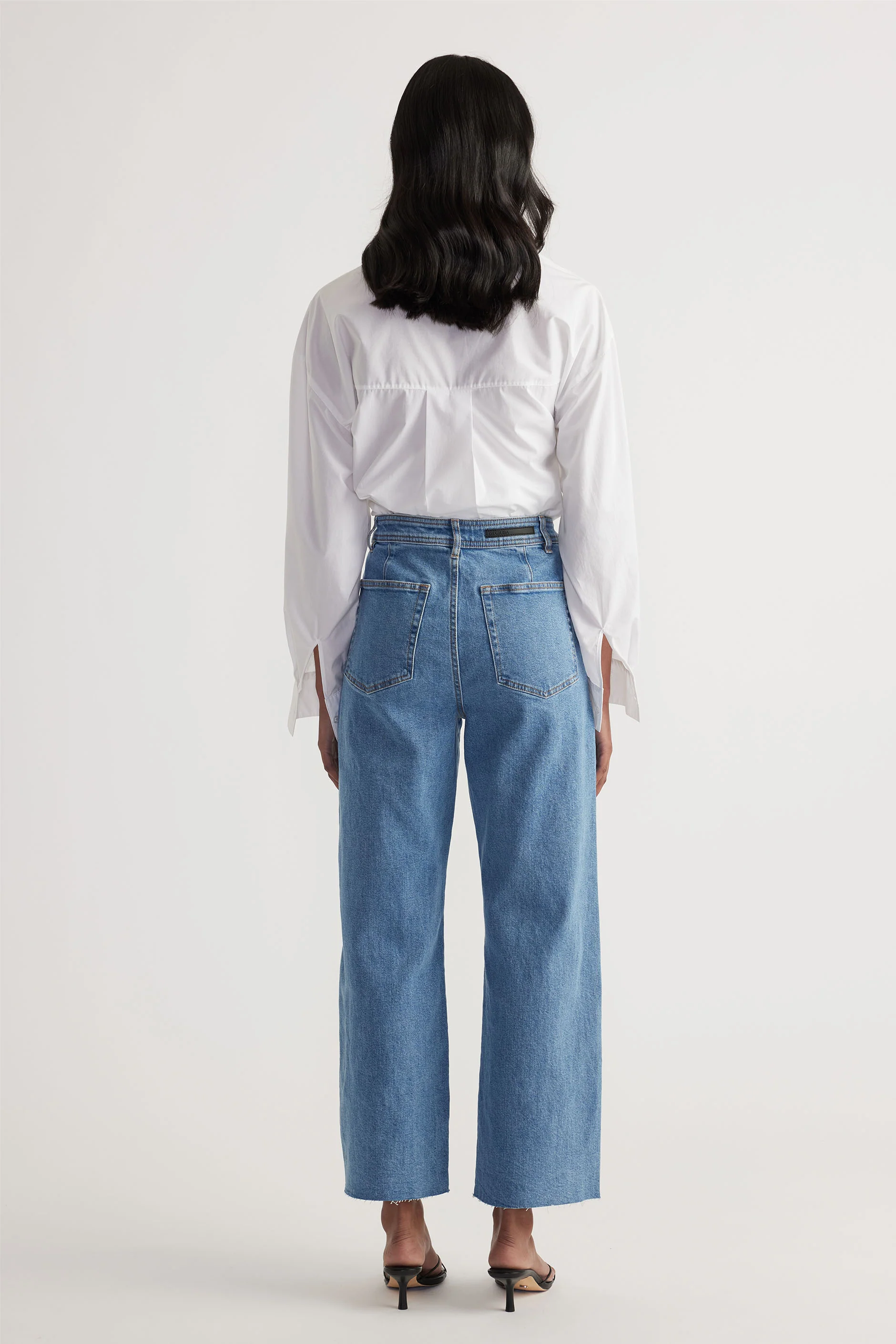 Darcy Cropped Wide Leg Jean - Image 3