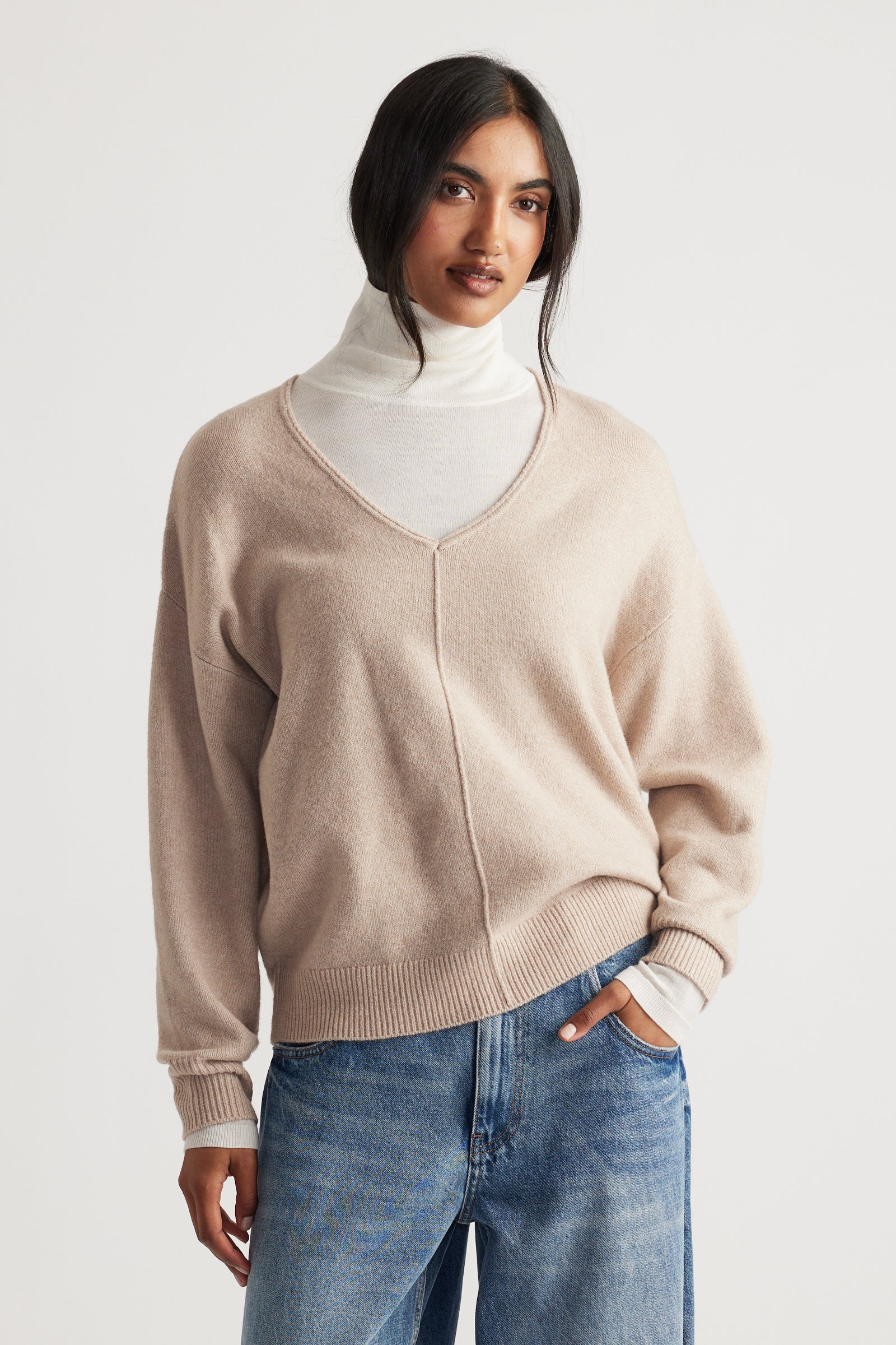 Demi Seam Detail Knit Jumper - Image 2