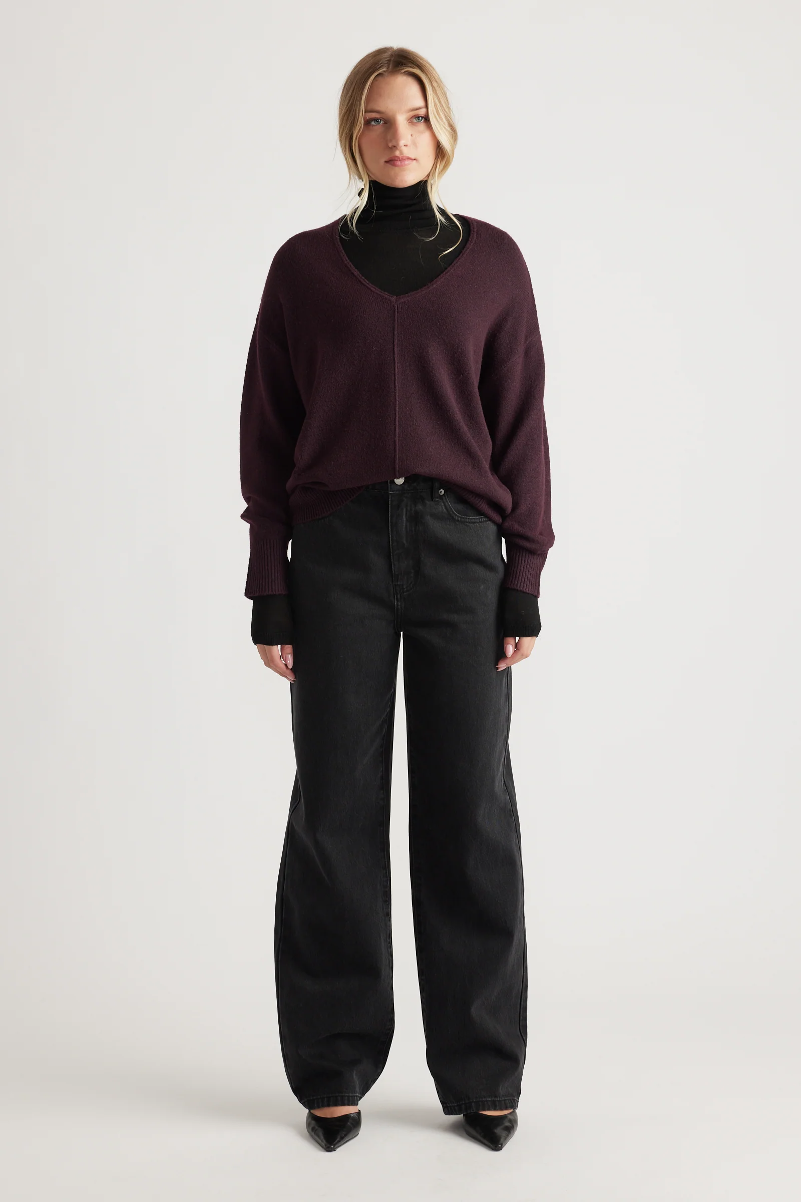 Demi Seam Detail Knit Jumper