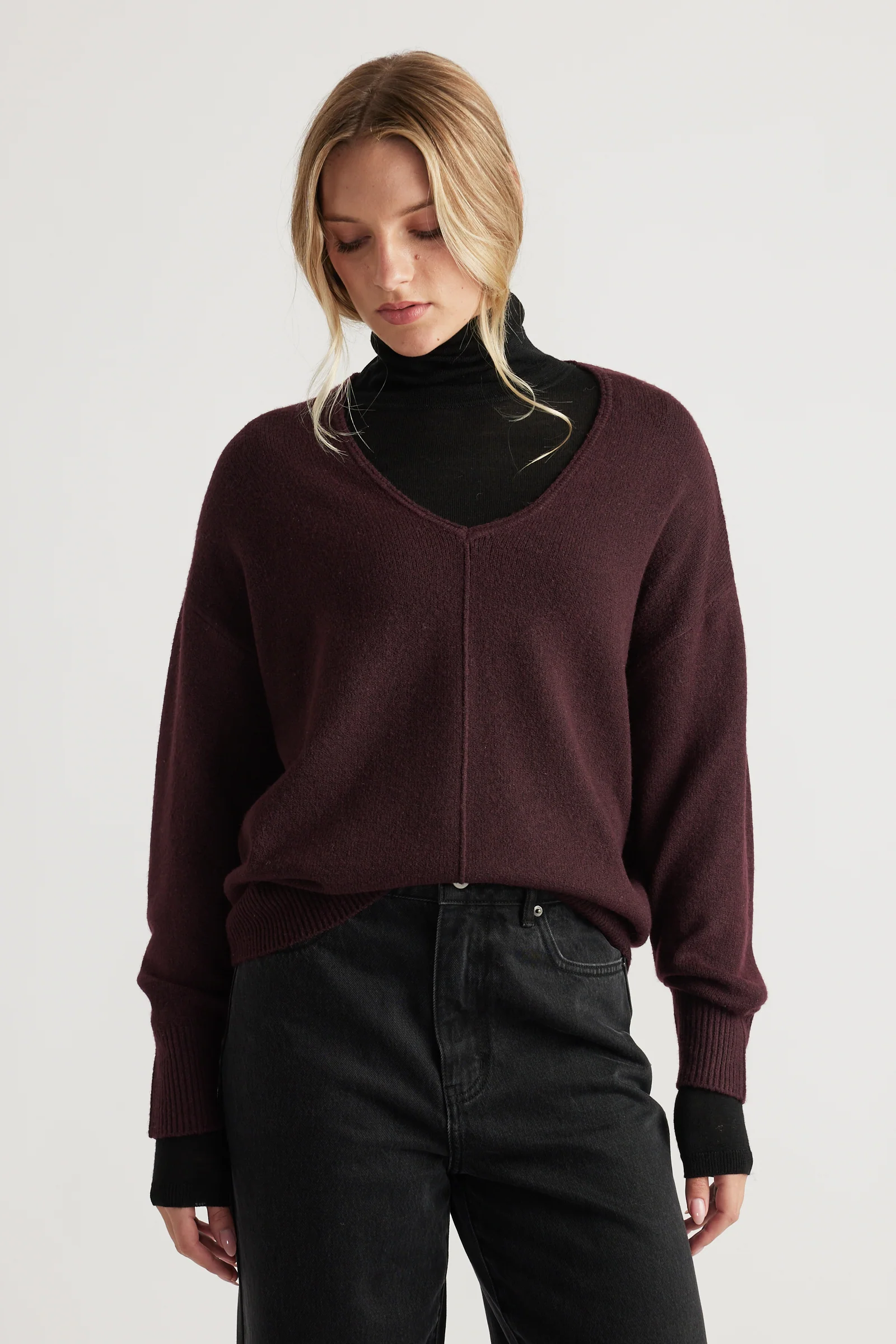 Demi Seam Detail Knit Jumper - Image 2