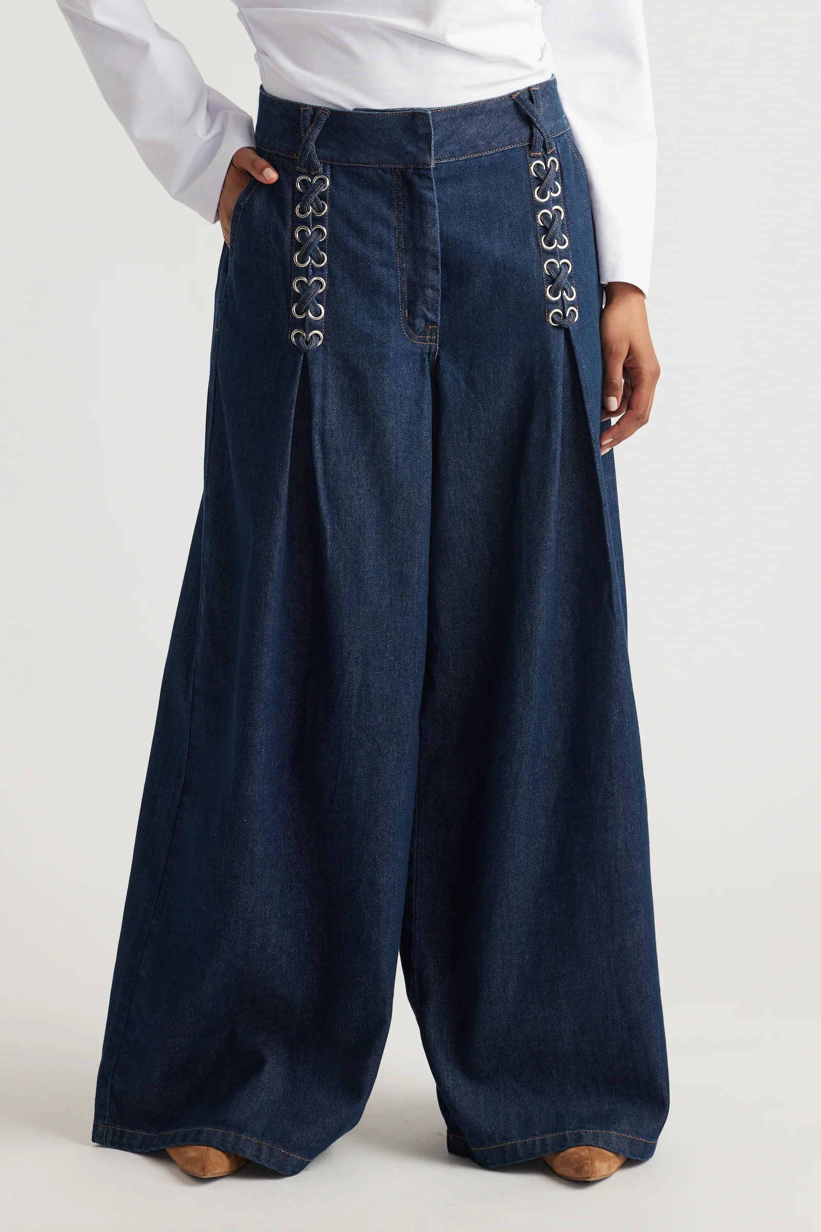 Devina High Rise Wide Jeans - Image 2