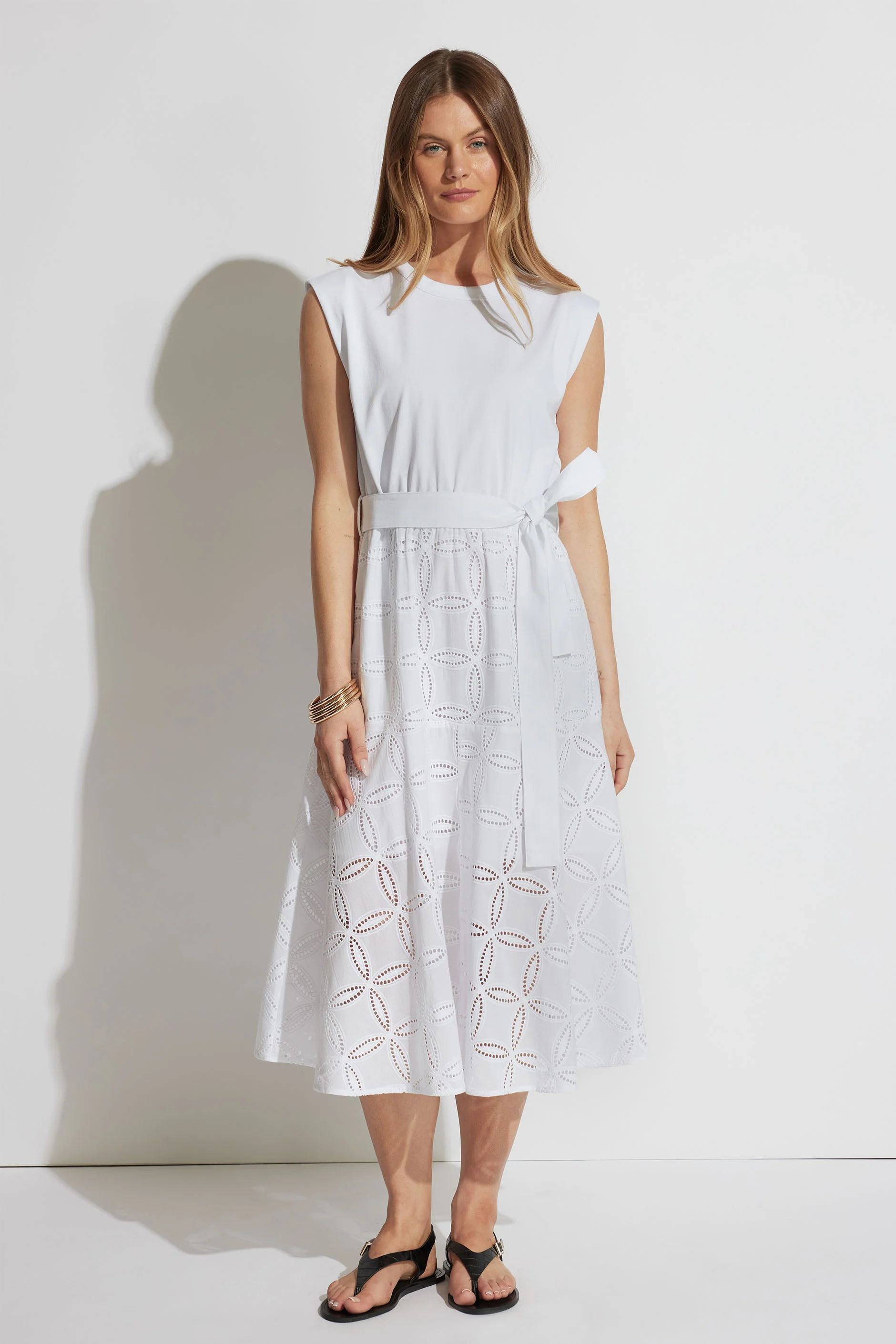 Eden Broderie Midi Dress