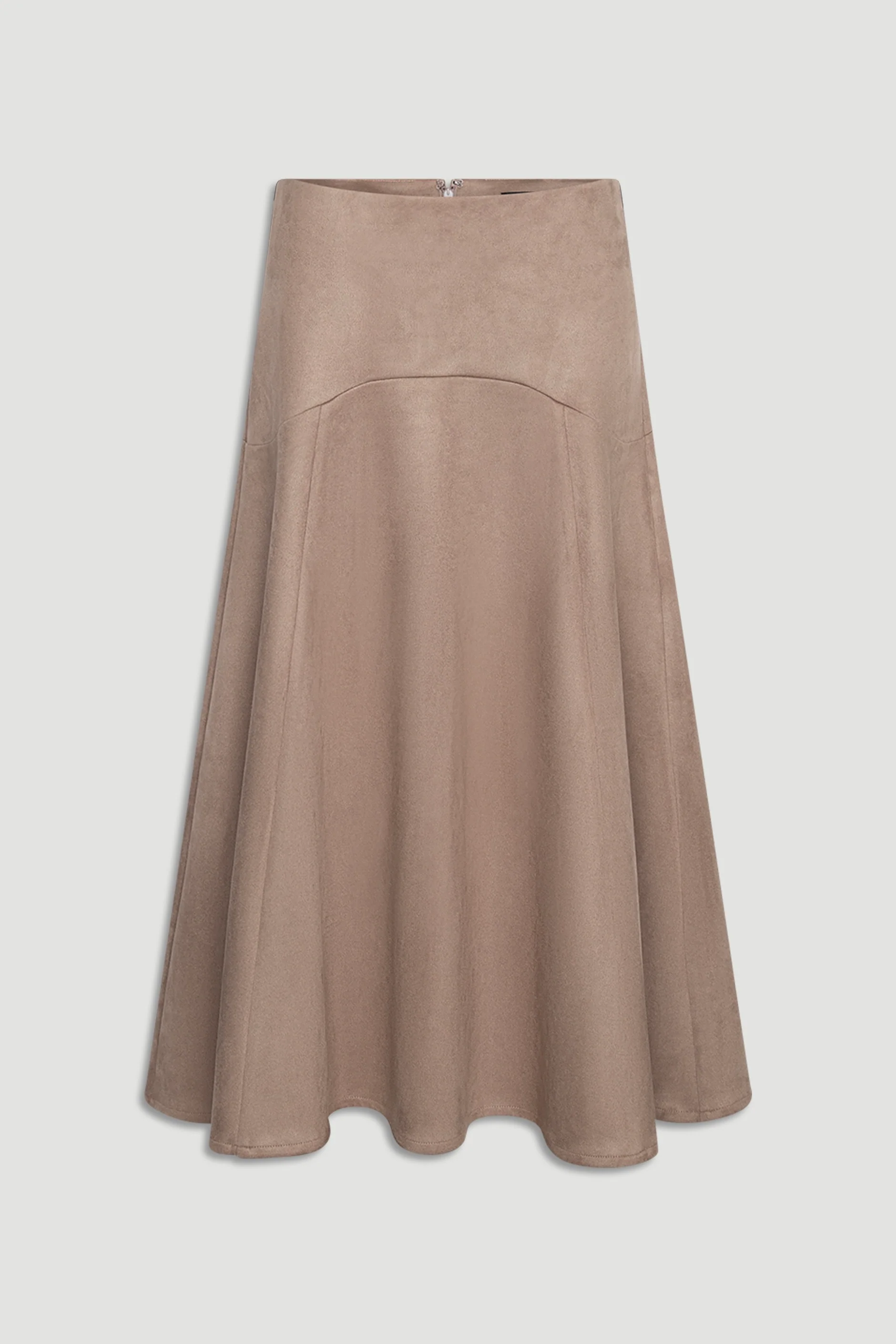 Eden Faux Suede Midi Skirt - Image 4