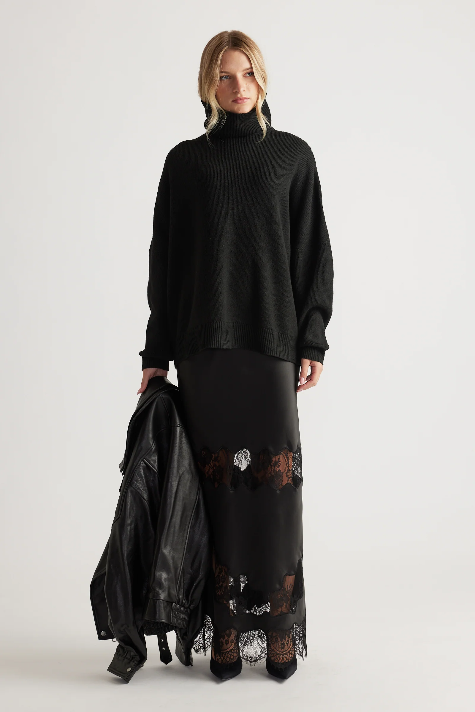 Edie Roll Neck Knit Jumper
