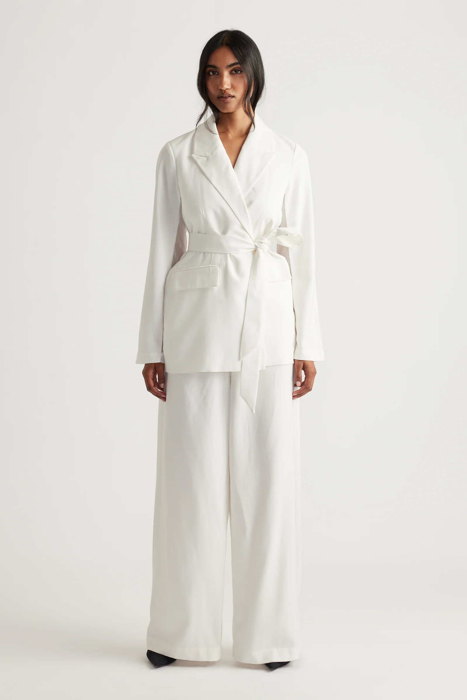 Elena Organza Back Blazer