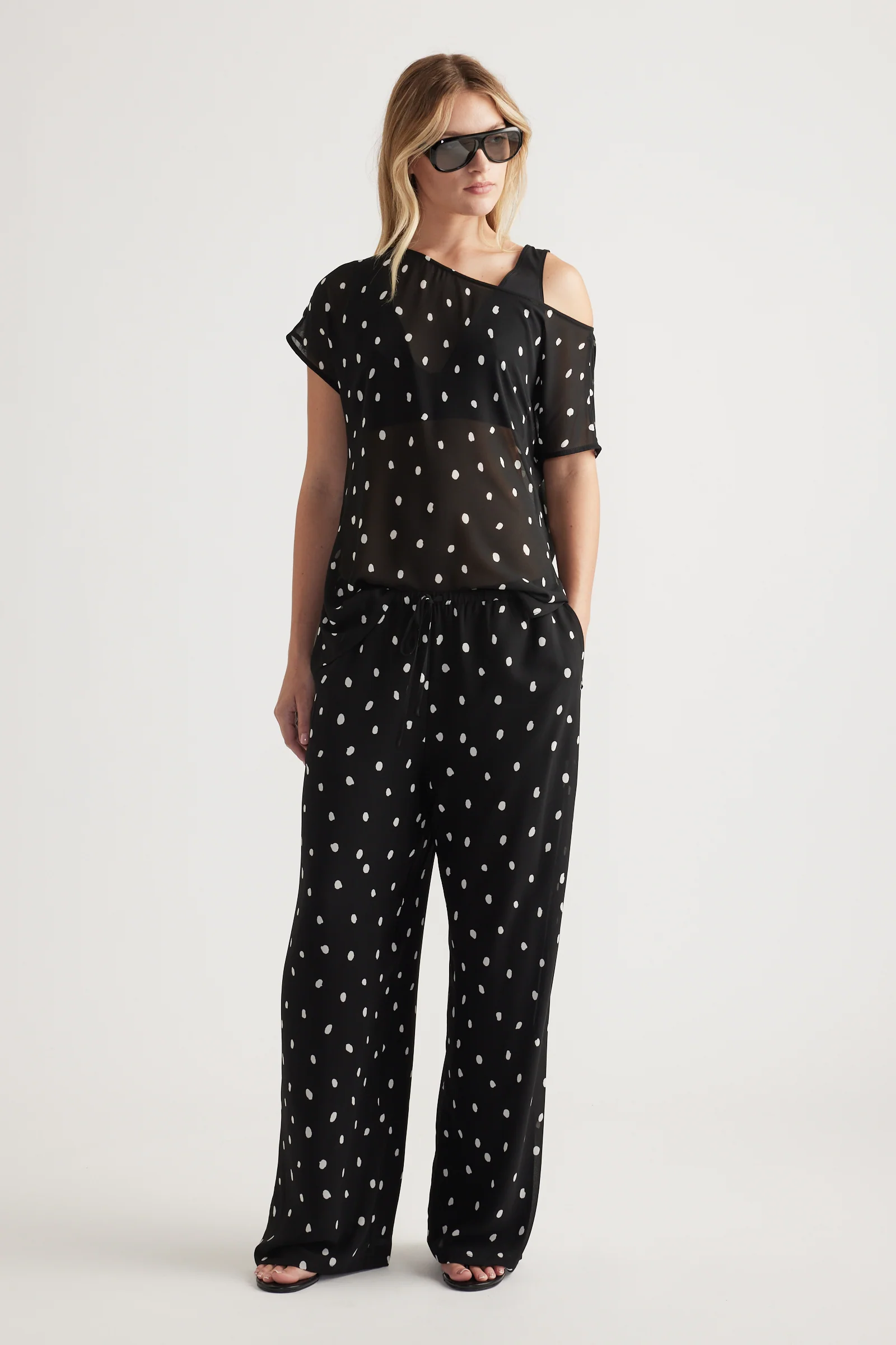 Eliza Sheer Georgette Pants