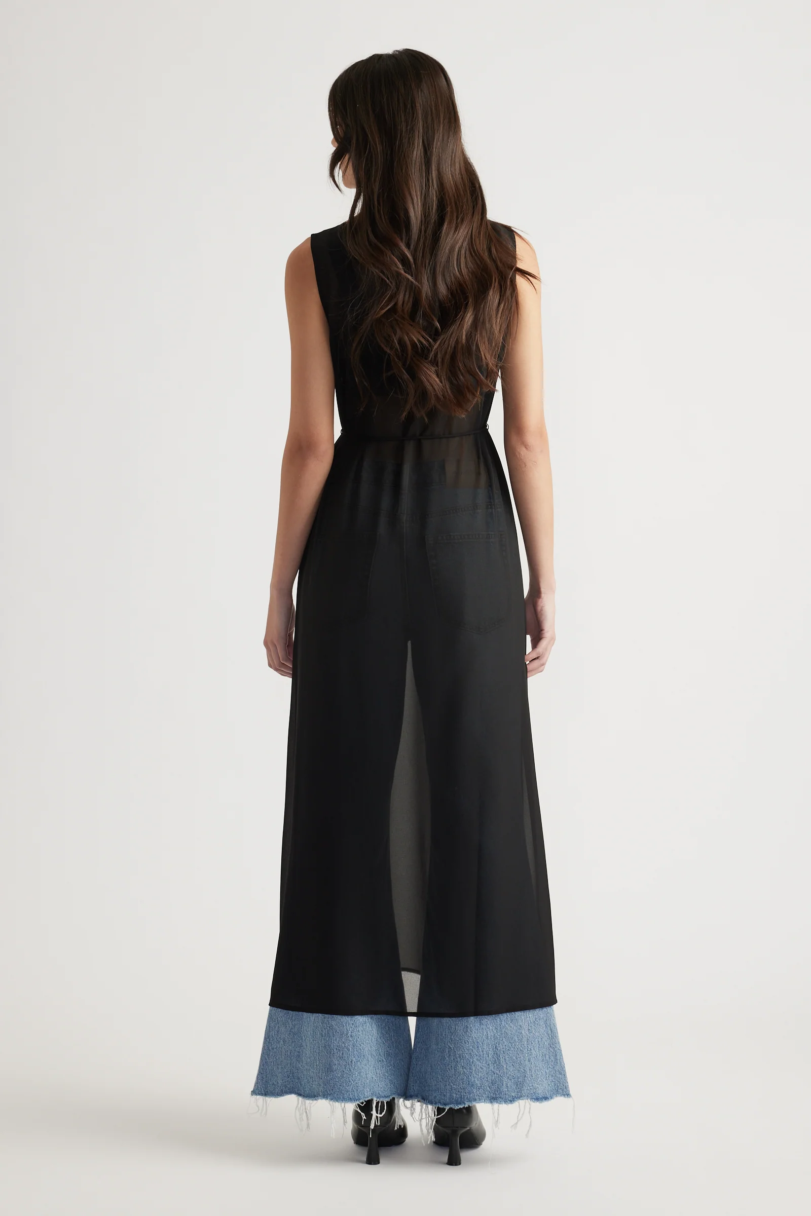 Eliza Sheer Maxi Dress - Image 3