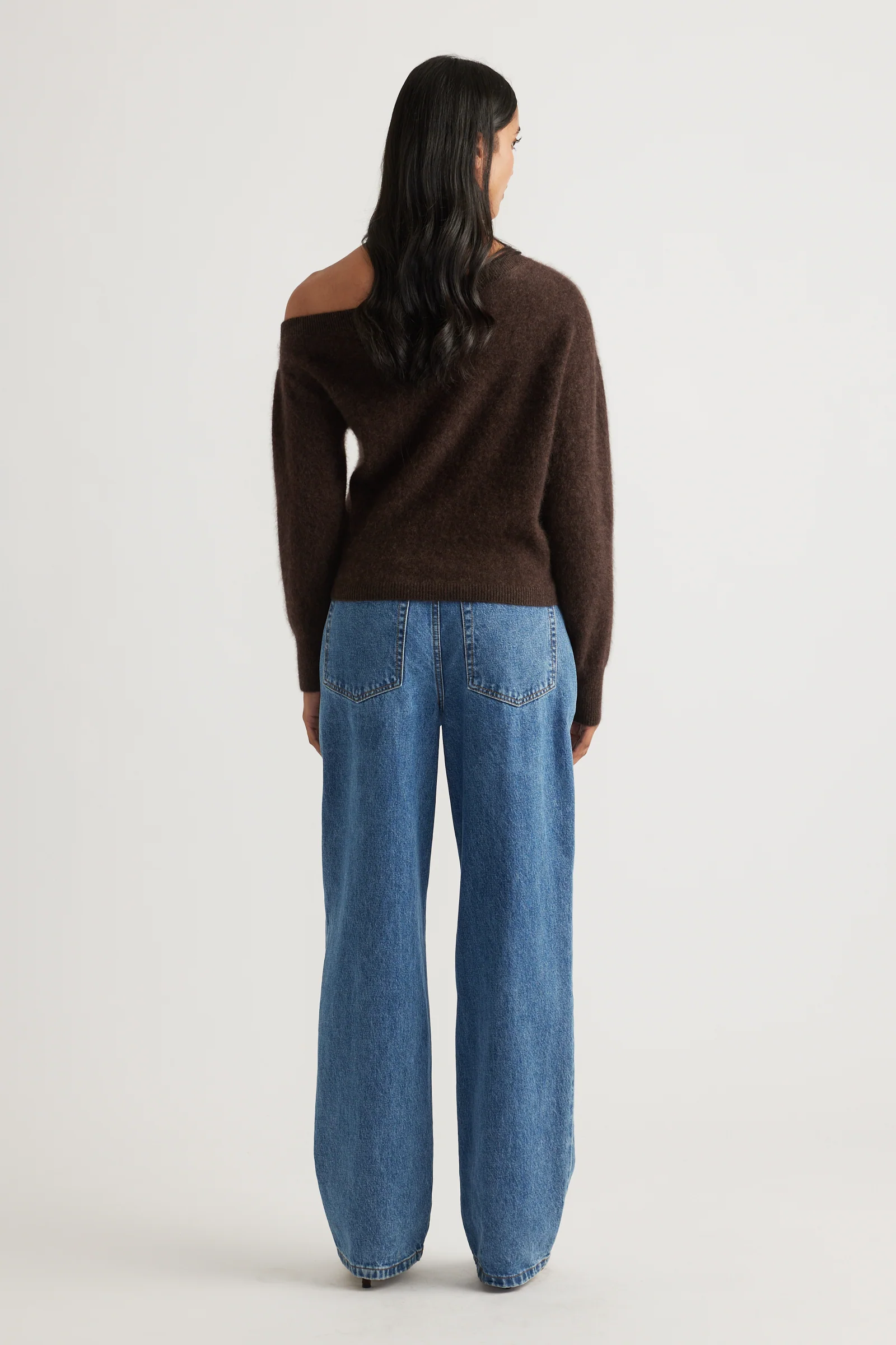 Elle Drop Shoulder Wool Jumper - Image 3