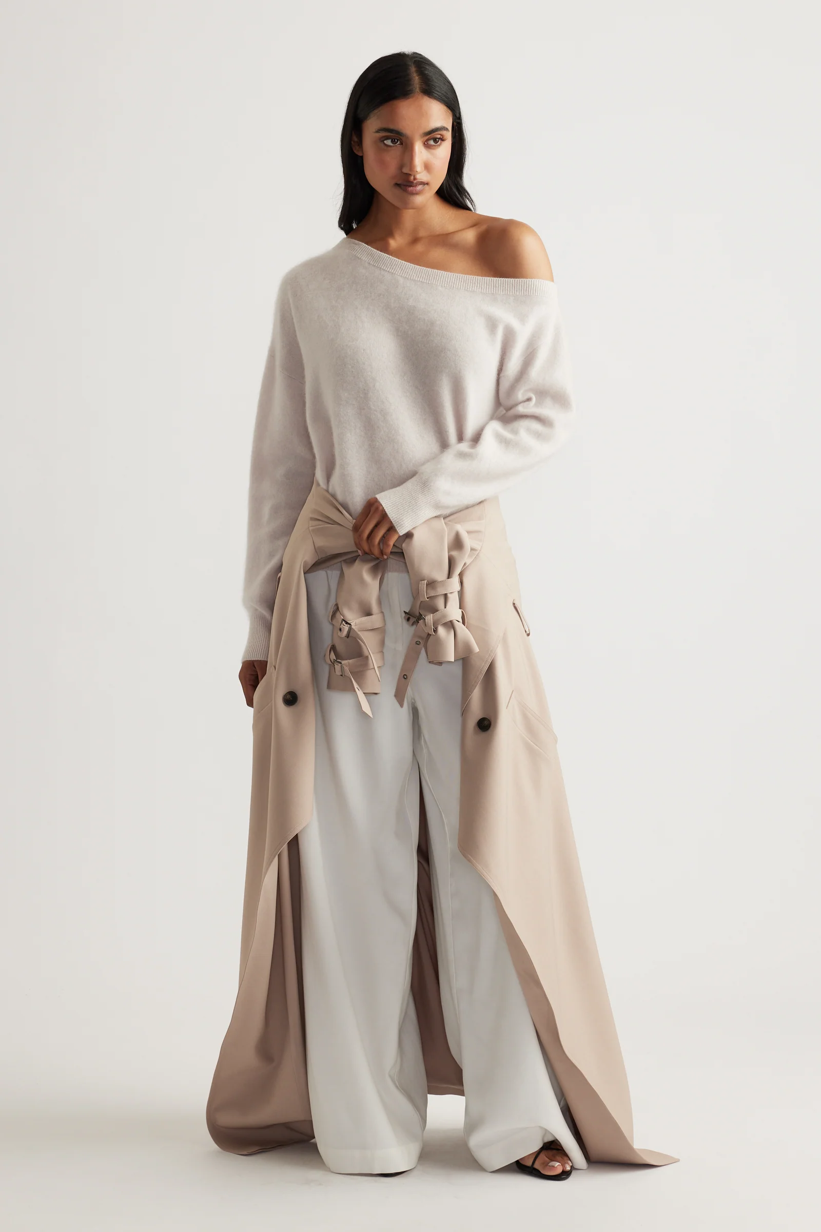 Elle Drop Shoulder Wool Jumper - Image 2