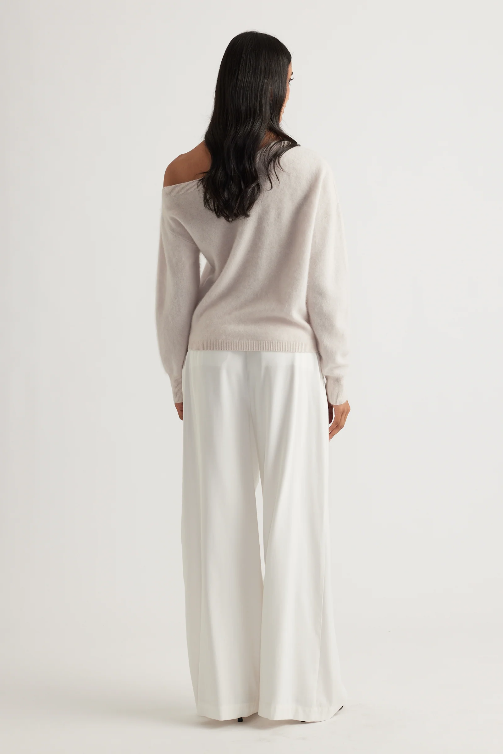 Elle Drop Shoulder Wool Jumper - Image 3