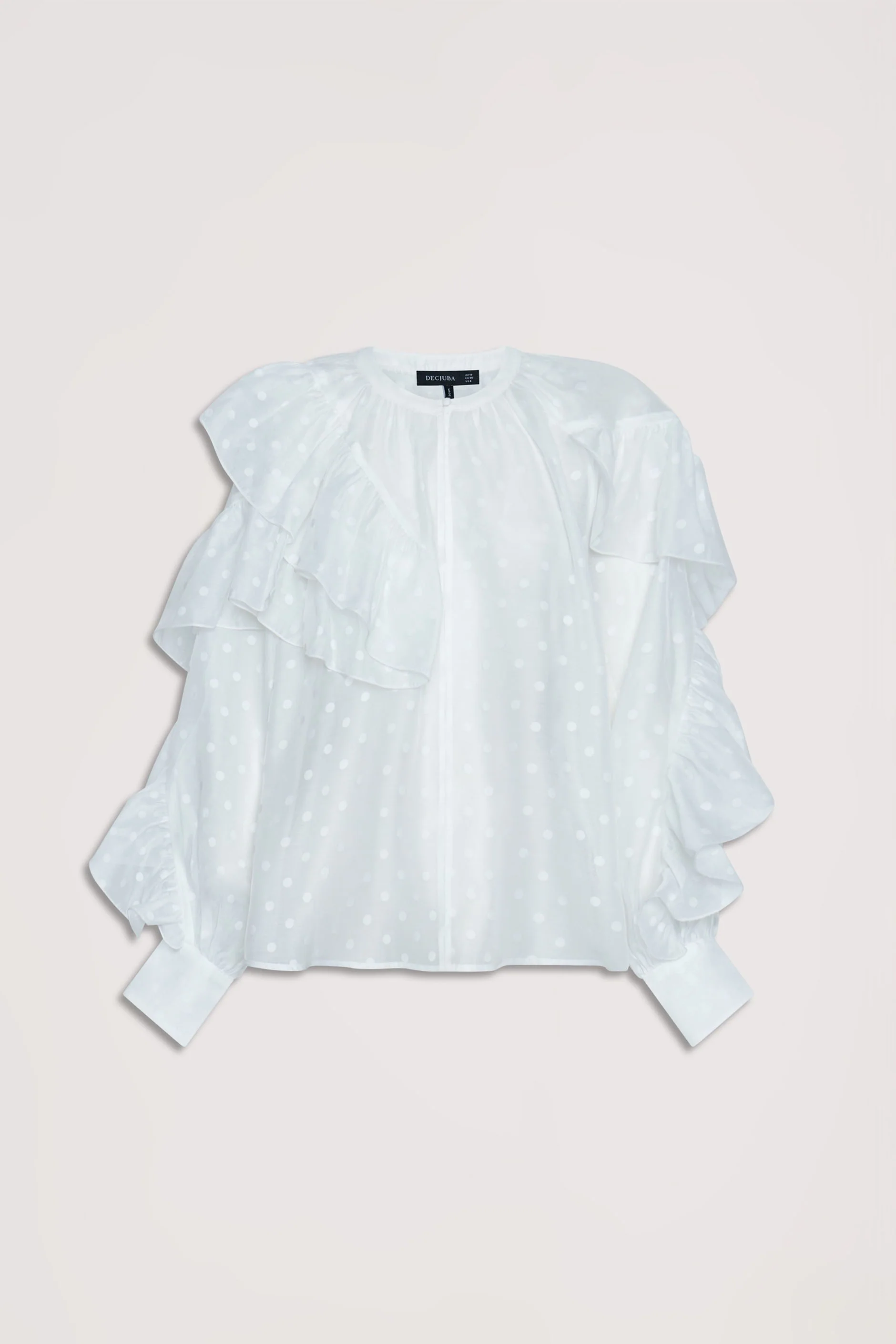 Evanna Spot Ruffle Top - Image 4